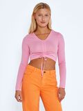 Noisy May LONG SLEEVED RUCHED TOP, Fuchsia Pink, highres - 27022172_FuchsiaPink_003.jpg