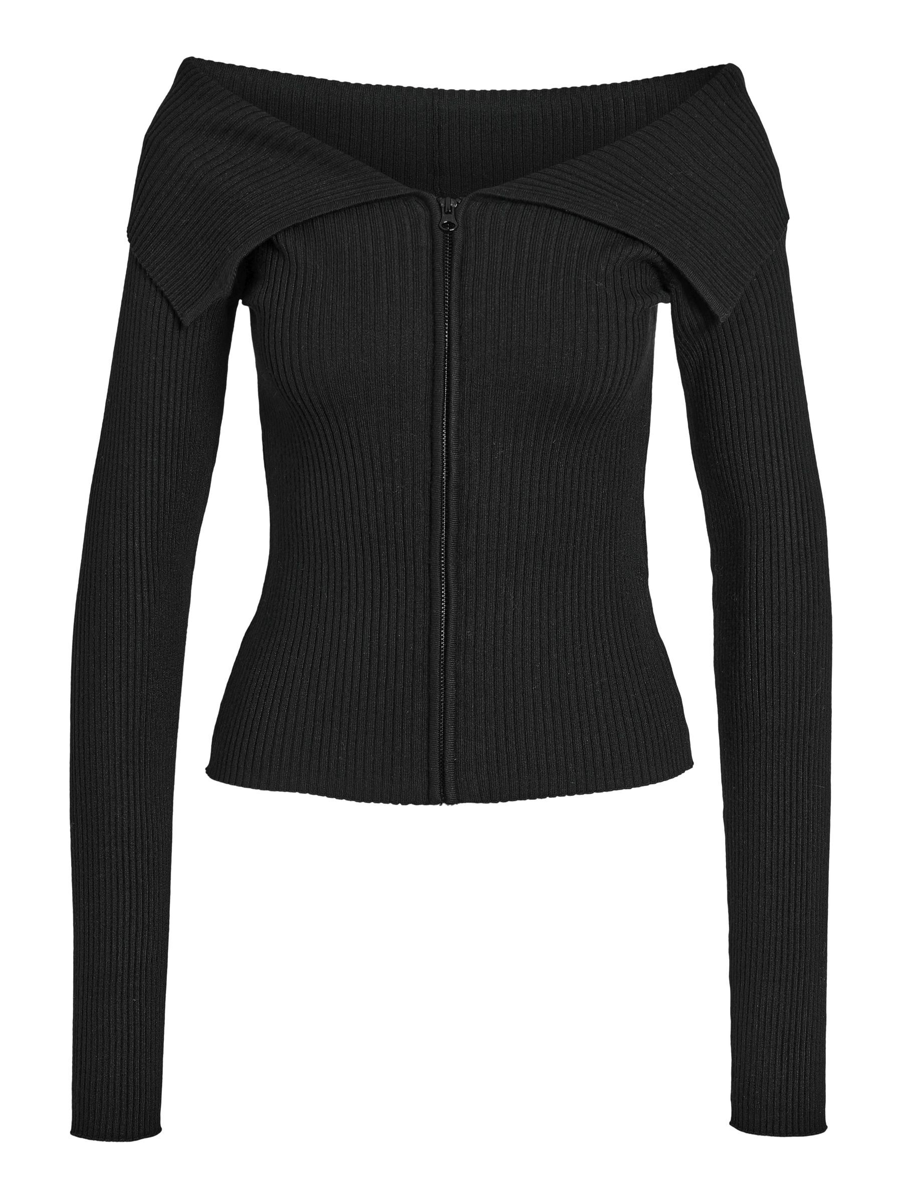 OFF SHOULDER CARDIGAN Black NOISY MAY