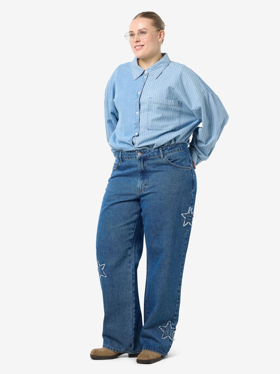 Noisy May NMLONEL CURVE WIDE FIT JEANS, Medium Blue Denim, highres - 27035627_MediumBlueDenim_007.jpg