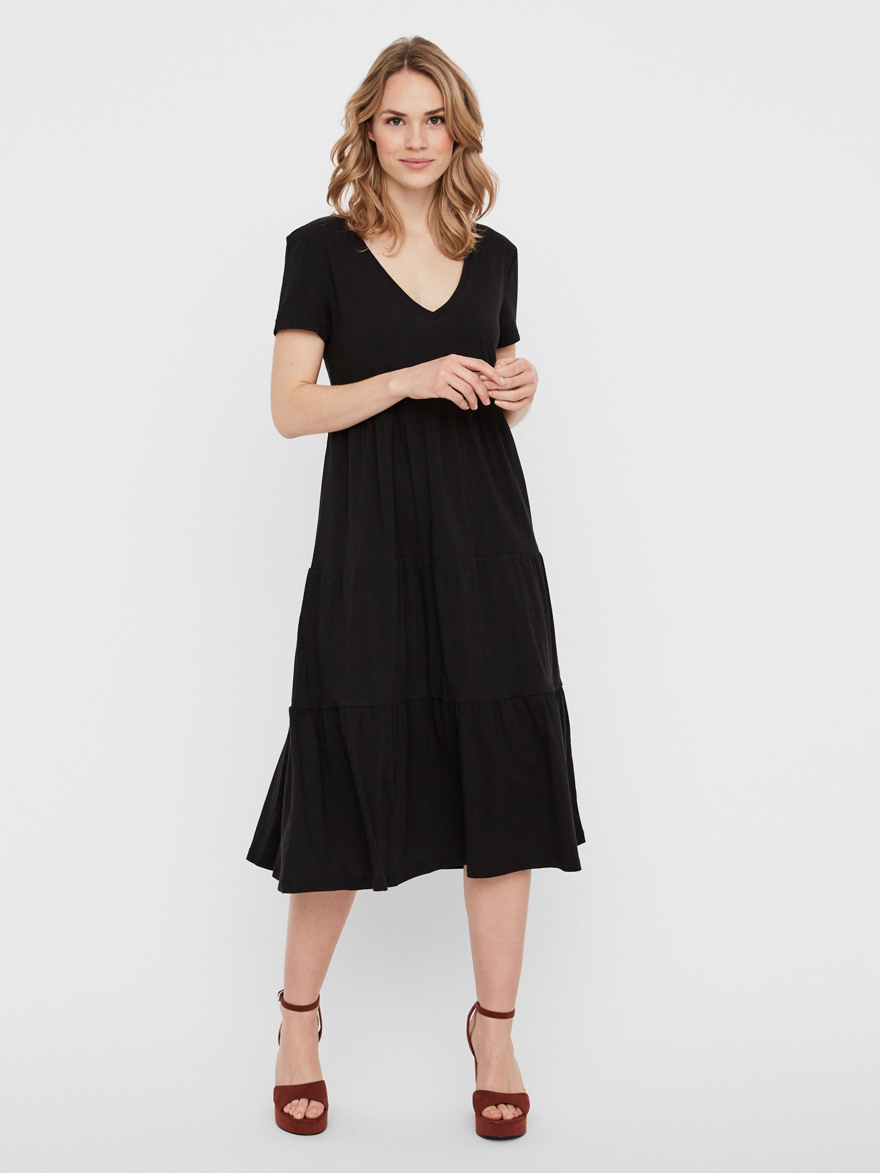 Black loose fit dress outlet