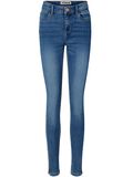 Noisy May LÅGA SKINNY FIT-JEANS, Medium Blue Denim, highres - 27012004_MediumBlueDenim_001.jpg