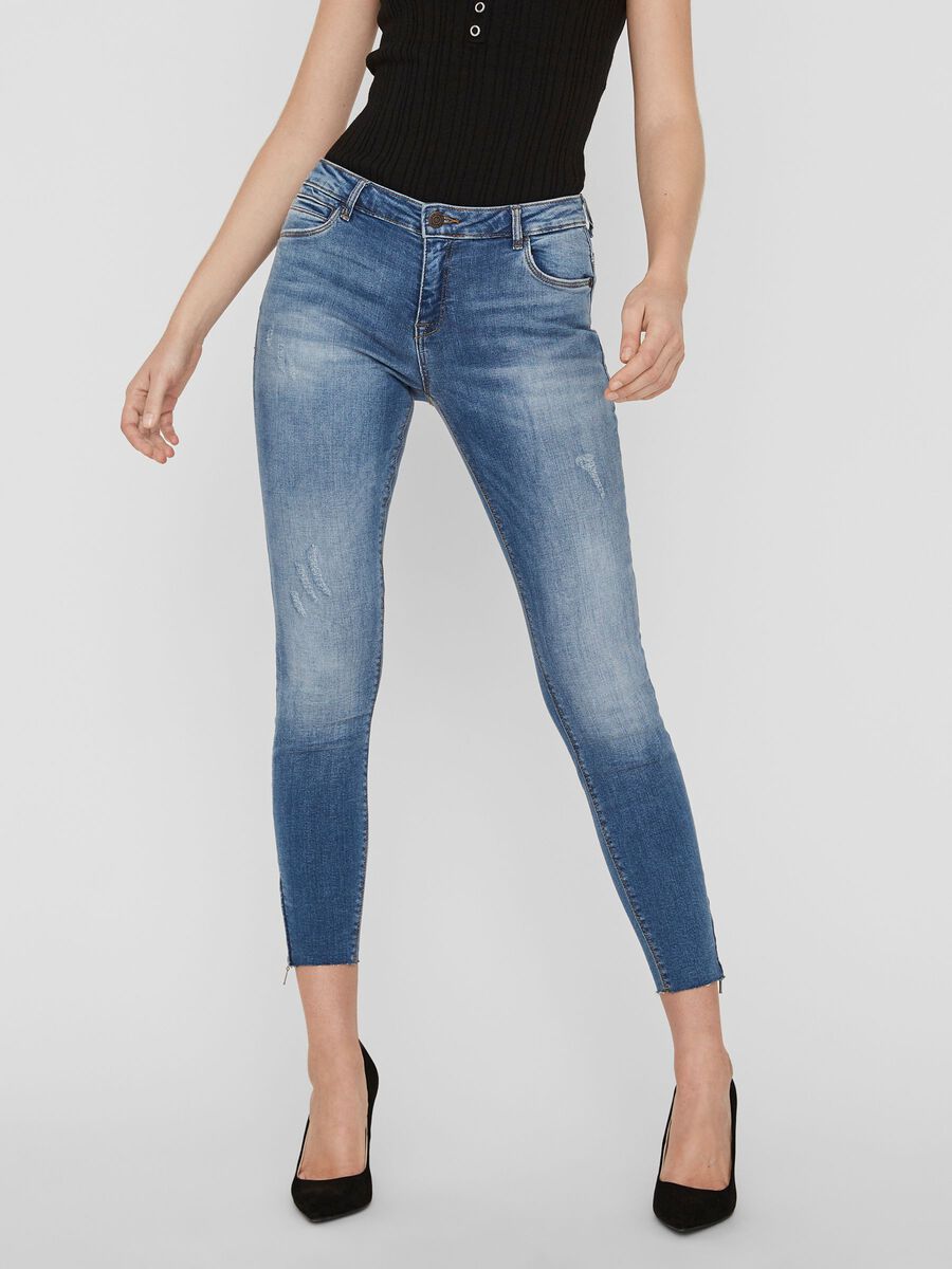 Product tile image NORMAL WAIST SKINNY FIT JEANS, Medium Blue Denim 27011418_MediumBlueDenim