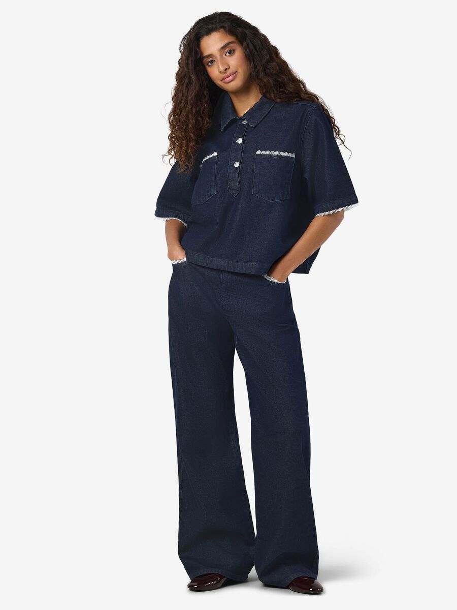 Carousel image - NMINDIE JEANSHEMD, Dark Blue Denim | 4