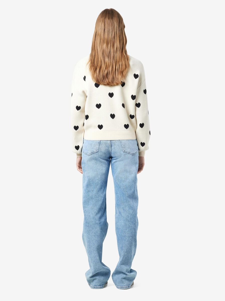 Carousel image - KNITTED PATTERN PULLOVER, Oatmeal | 3