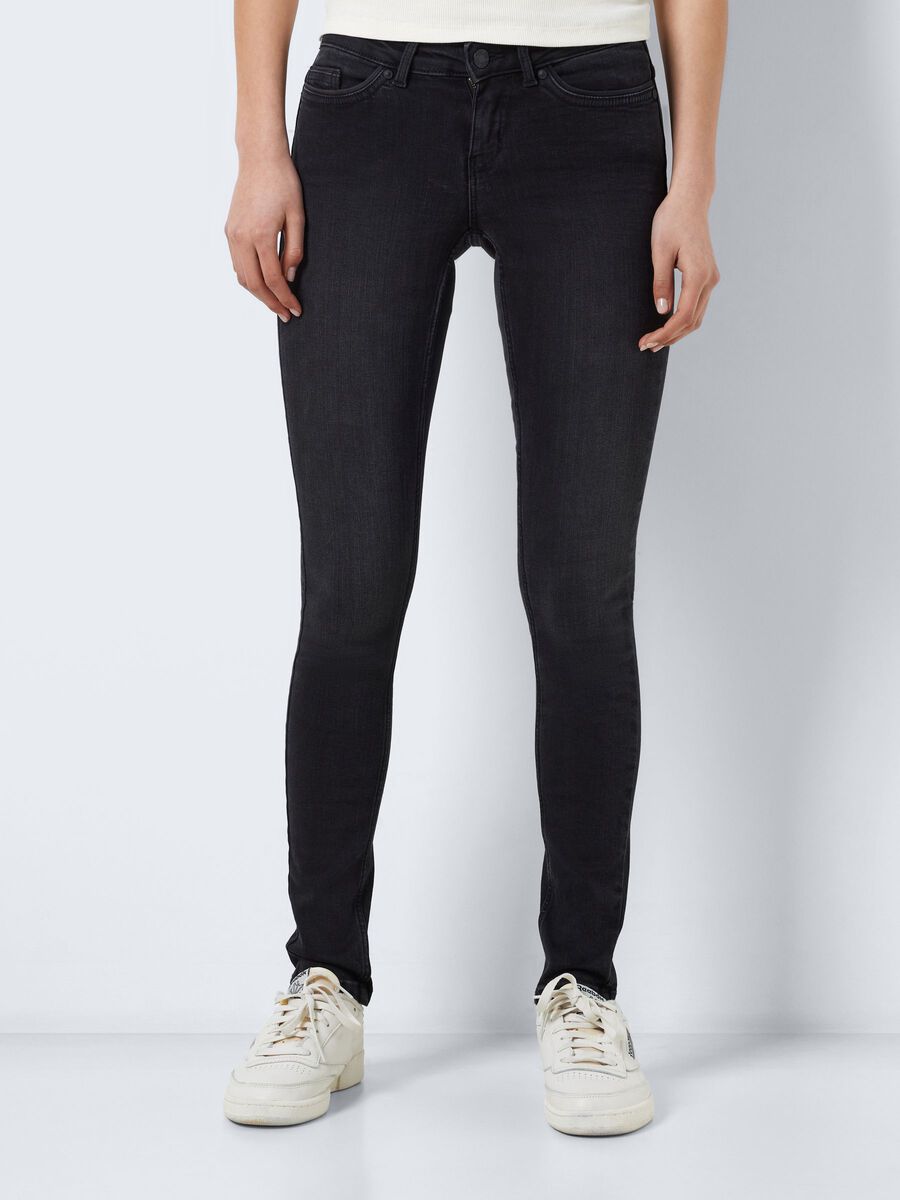 Carousel image - NMEVE LOW WAIST SKINNY FIT JEANS, Black | 1