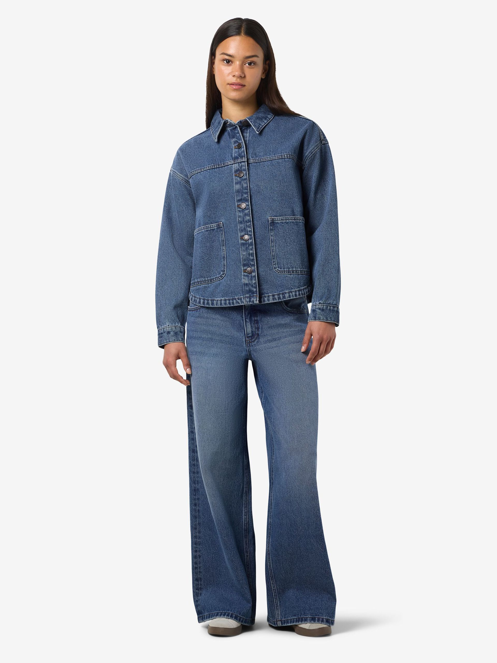 Carousel image - NMKETTIE KURTKA JEANSOWA, Medium Blue Denim | 4