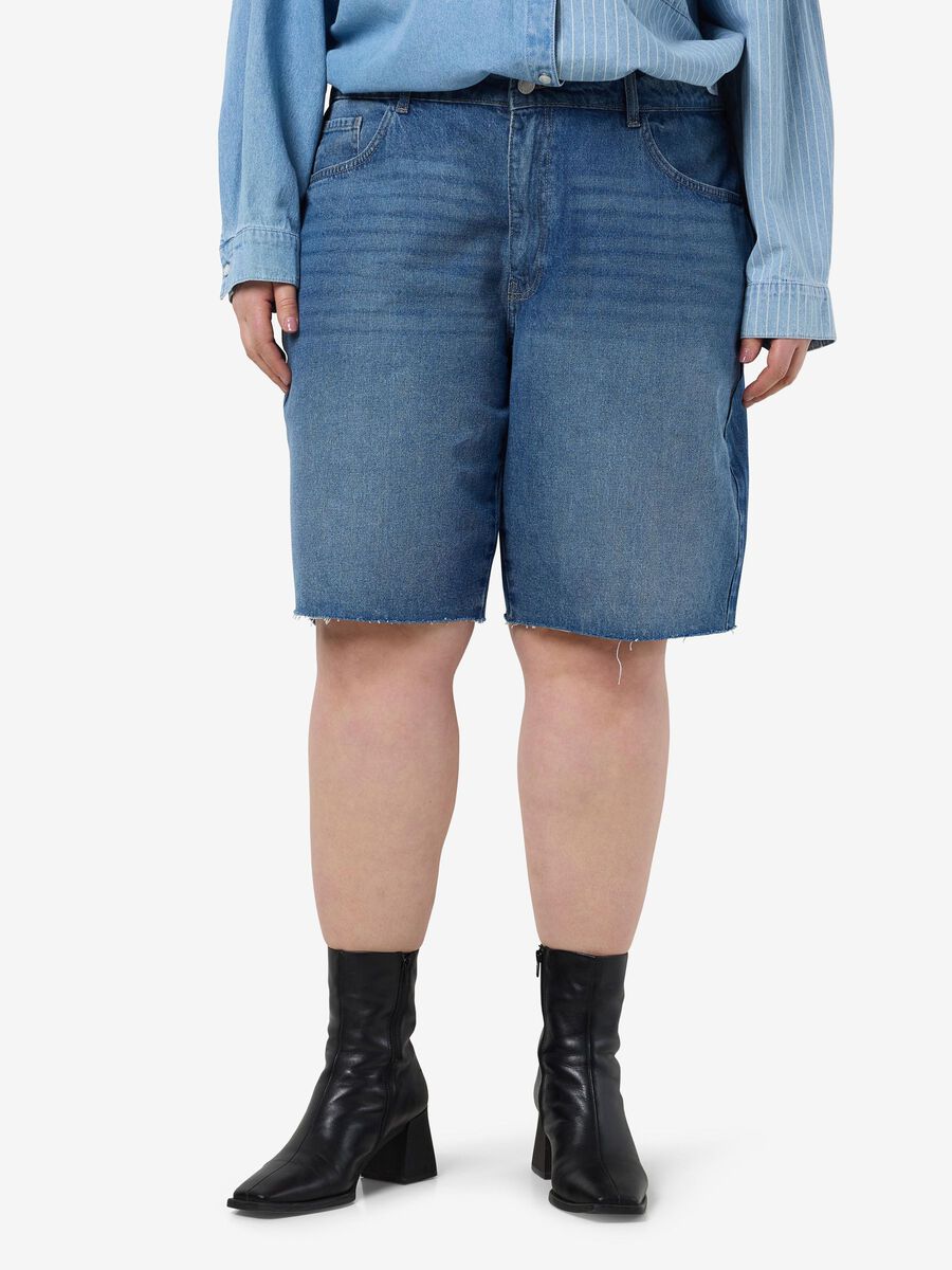 Noisy May CURVE NMHOLLA DENIM SHORTS, Medium Blue Denim, highres - 27034579_MediumBlueDenim_003.jpg