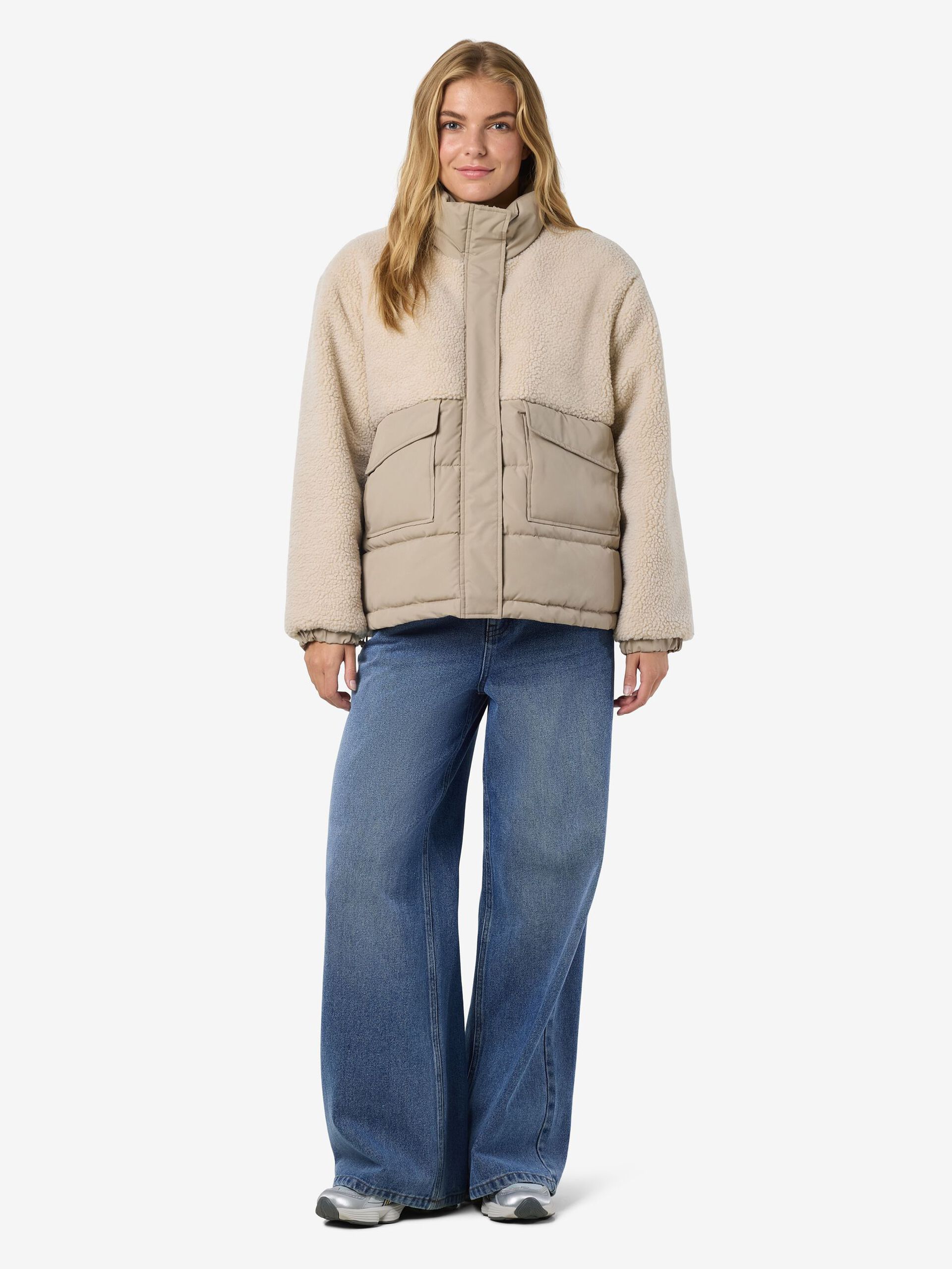 Carousel image - FLEECE PUFFER JACKET, Birch | 4