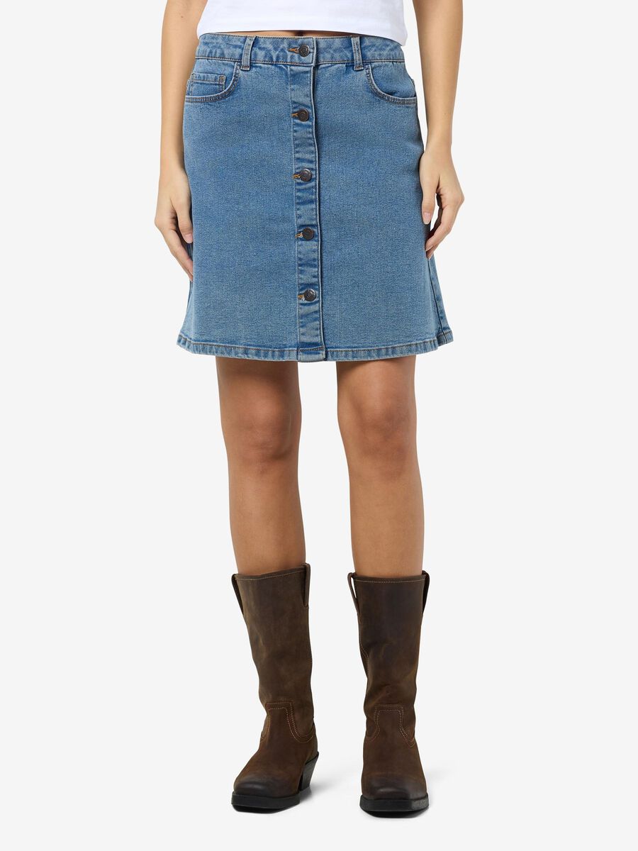 Noisy May NMRONNIE A-LINE SKIRT, Light Blue Denim, highres - 27032521_LightBlueDenim_003.jpg