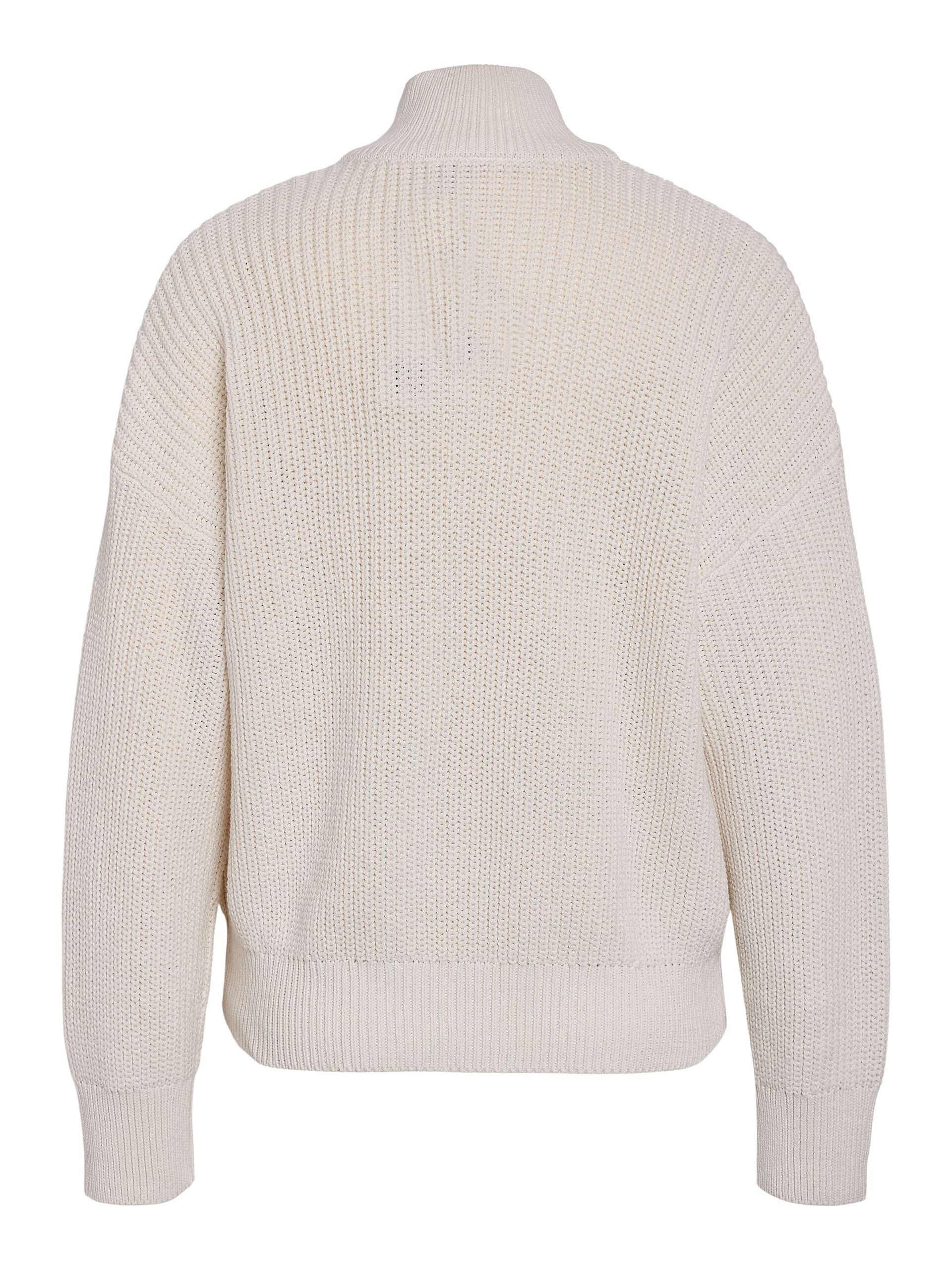 Carousel image - STEHKRAGEN HALF-ZIP PULLOVER, Cloud Dancer | 7