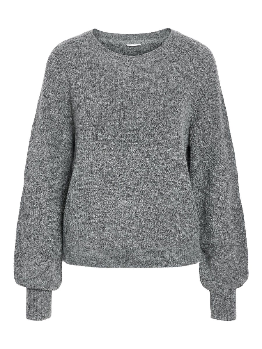 Product carousel image - KNITTED JUMPER, Medium Grey Melange | 1