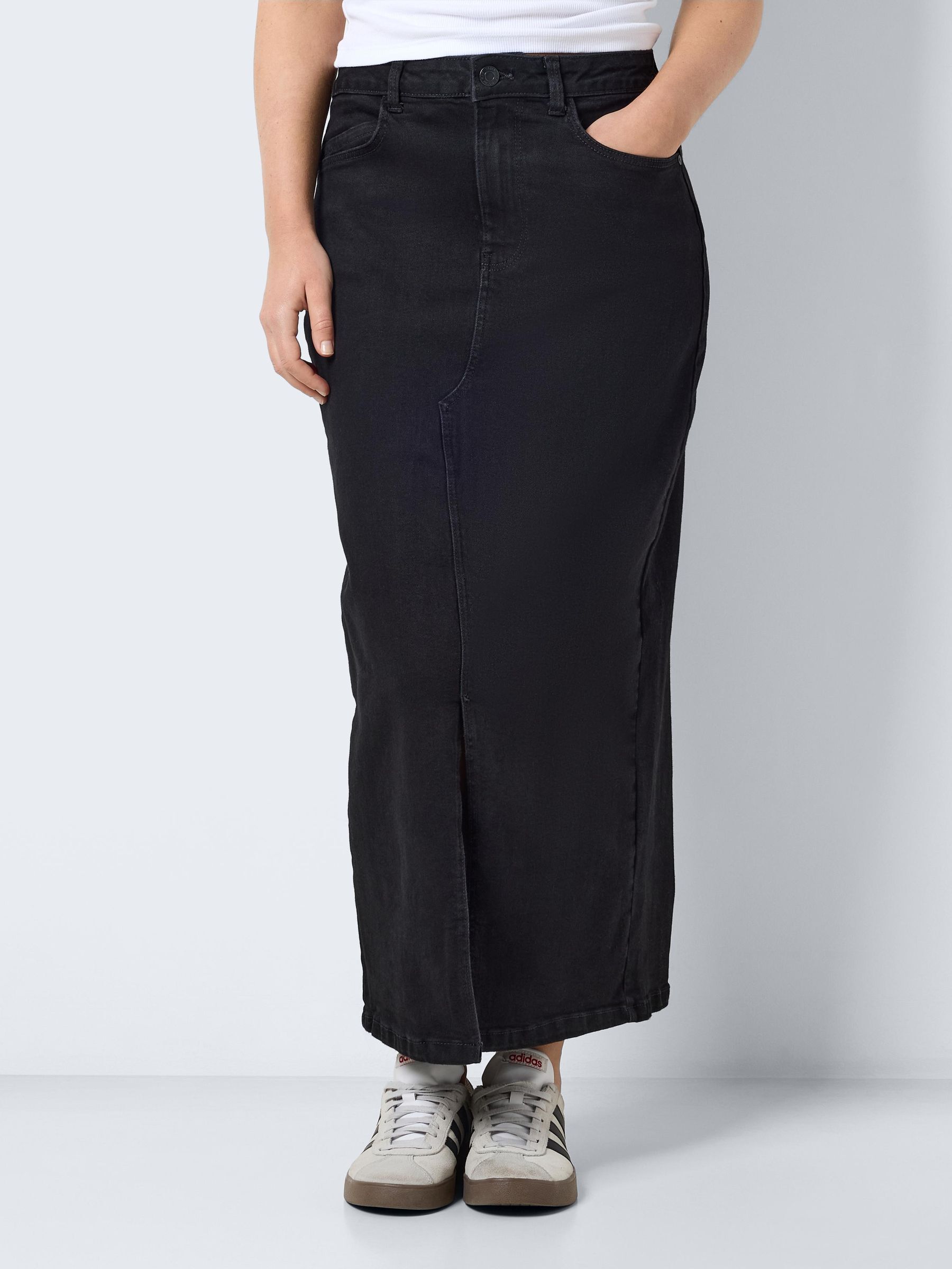 Black denim skirt hotsell online