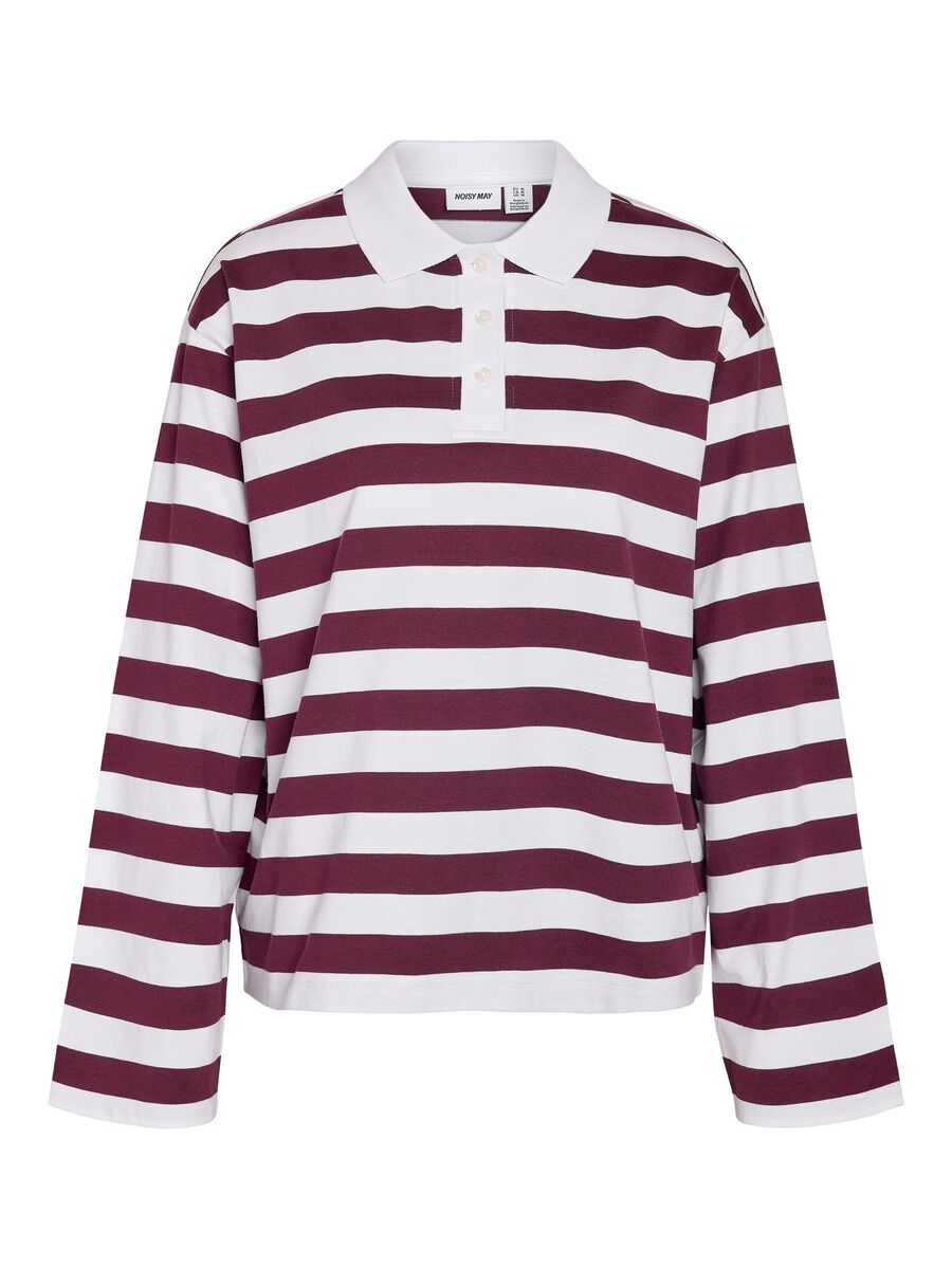 Carousel image 1 NMDOLLIE  LONG-SLEEVED POLO, Bright White
