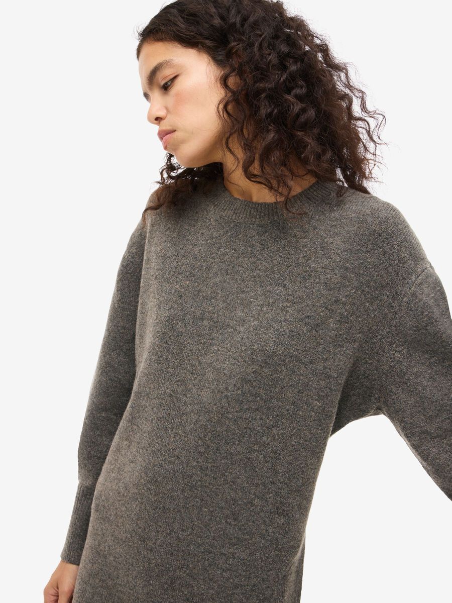 Carousel image - KNITTED MINI DRESS, Morel | 5