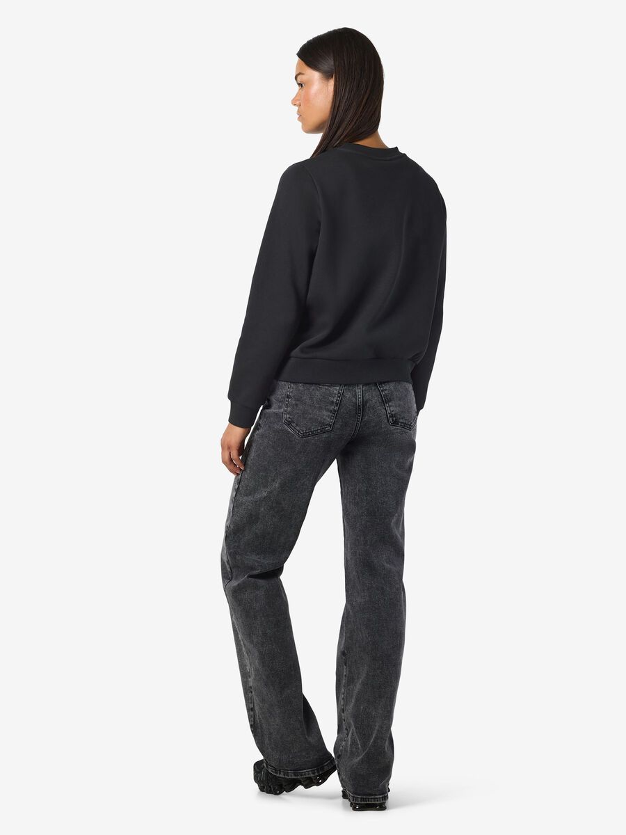 Carousel image - EMBROIDERED SWEATSHIRT, Black | 3