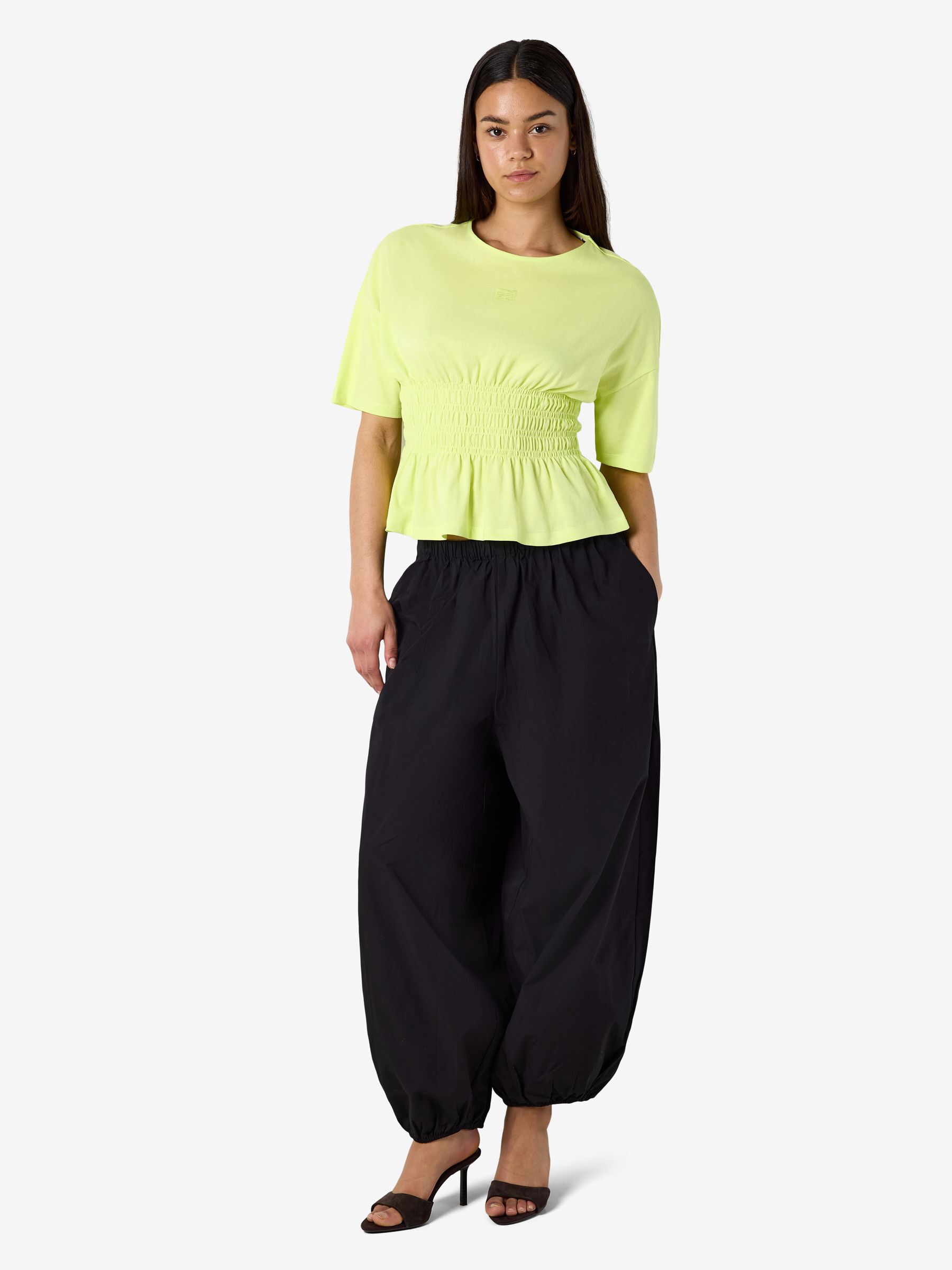 NMASTA BALLOON TRACK PANTS | Black | NOISY MAY®