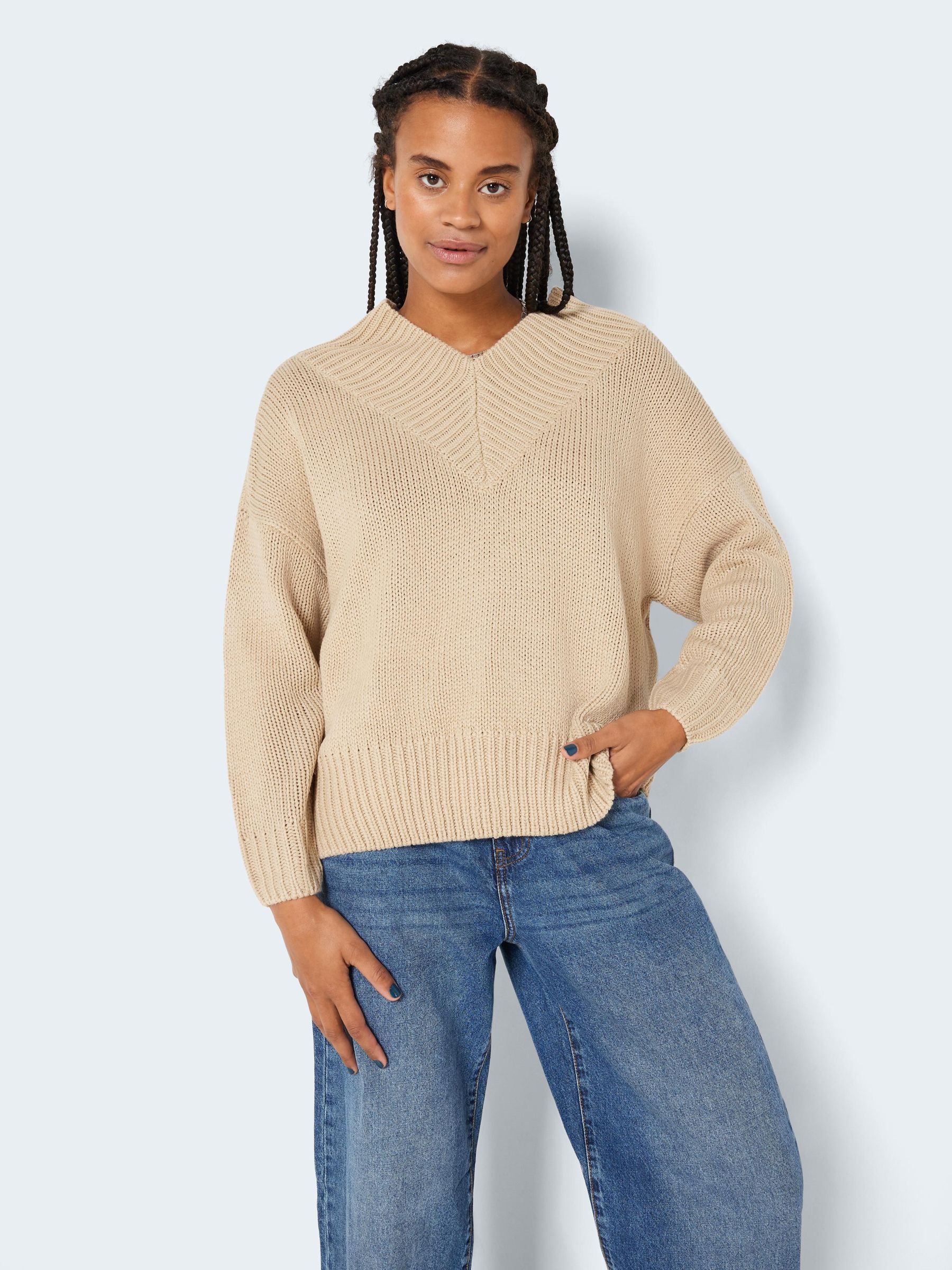 Oversized clearance gebreide trui