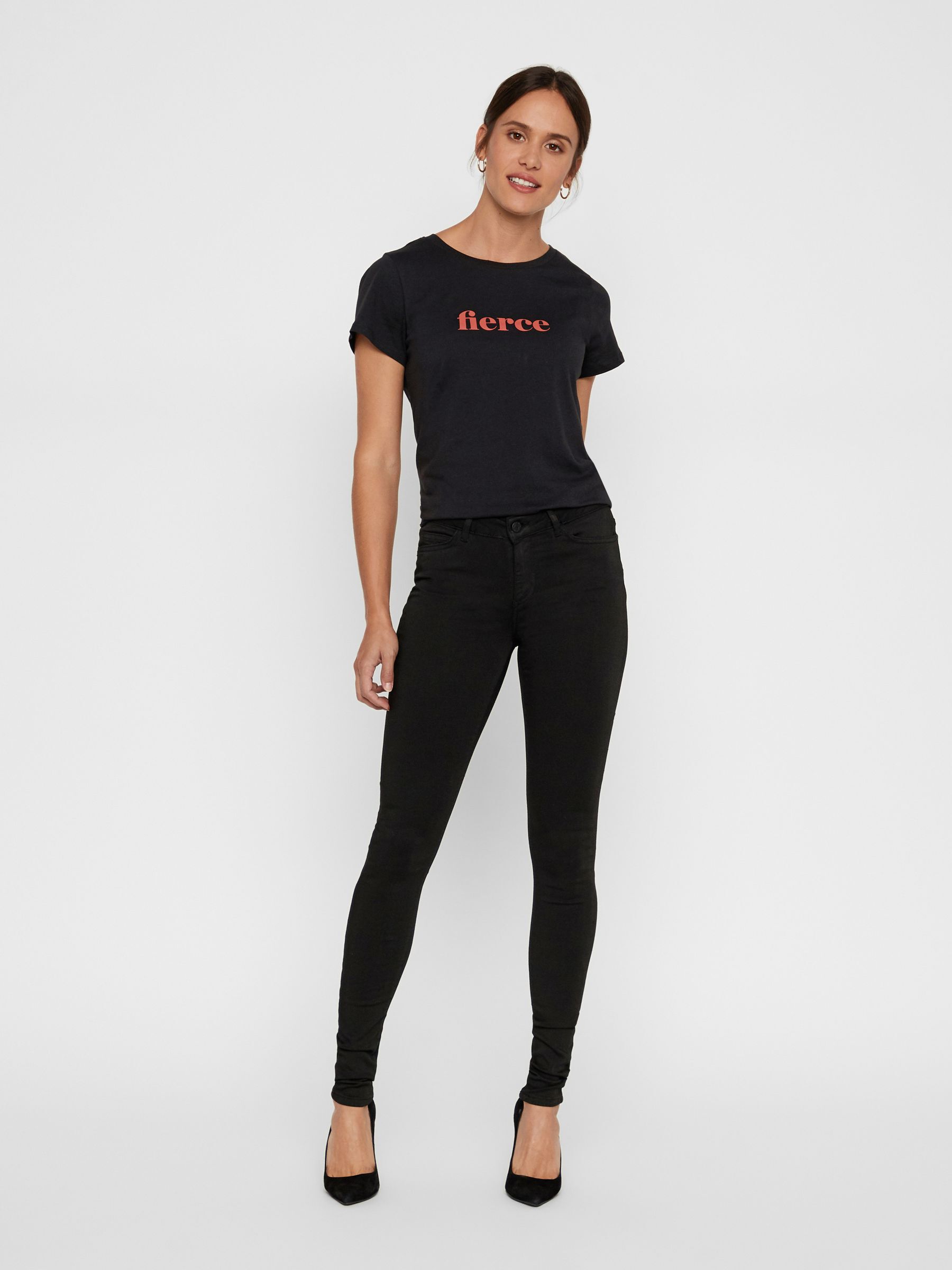 Nmlucy normal waist skinny fit jeans