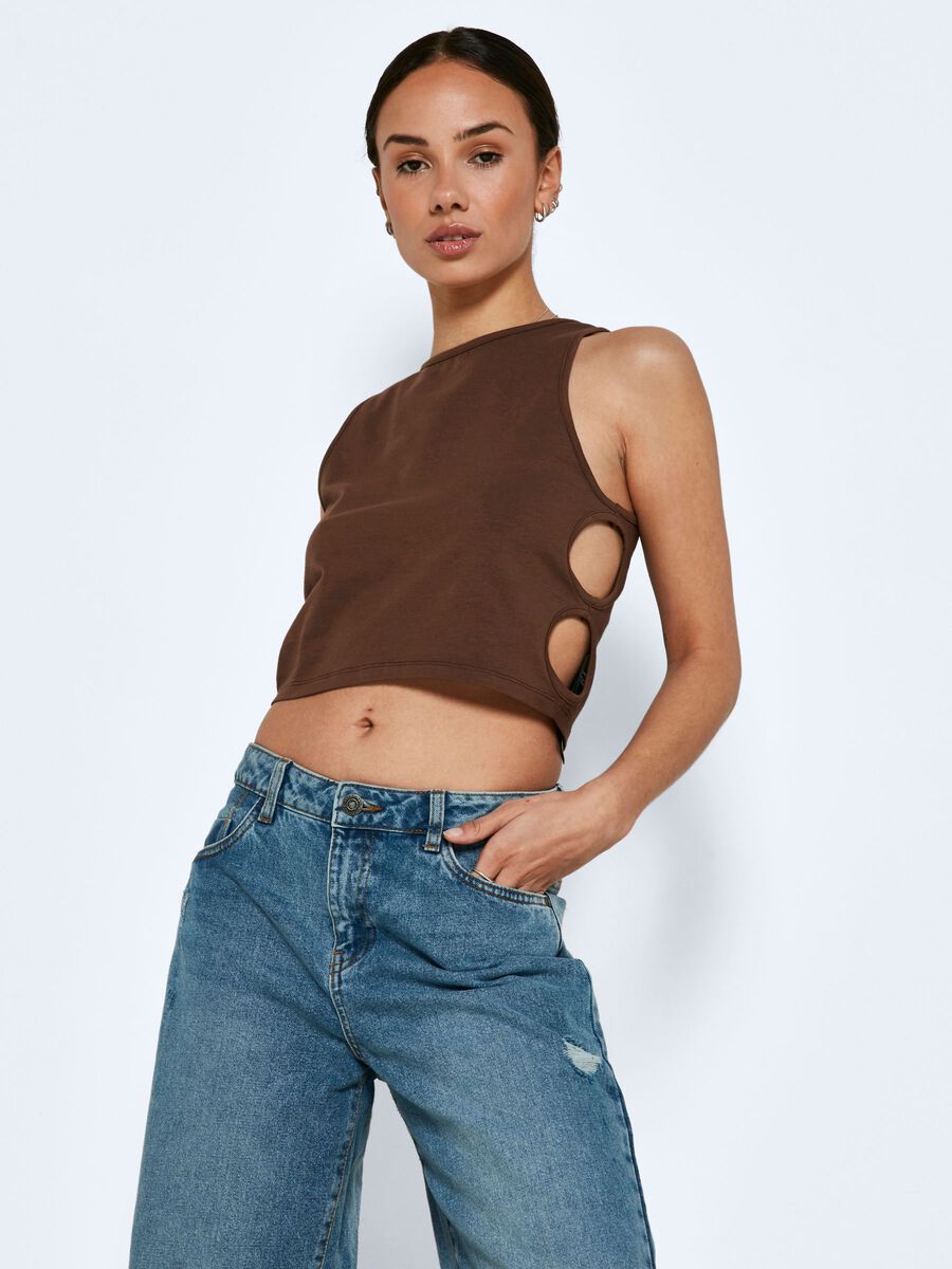 Noisy May CUT-OUT MOUWLOZE TOP, Chestnut, highres - 27023413_Chestnut_007.jpg