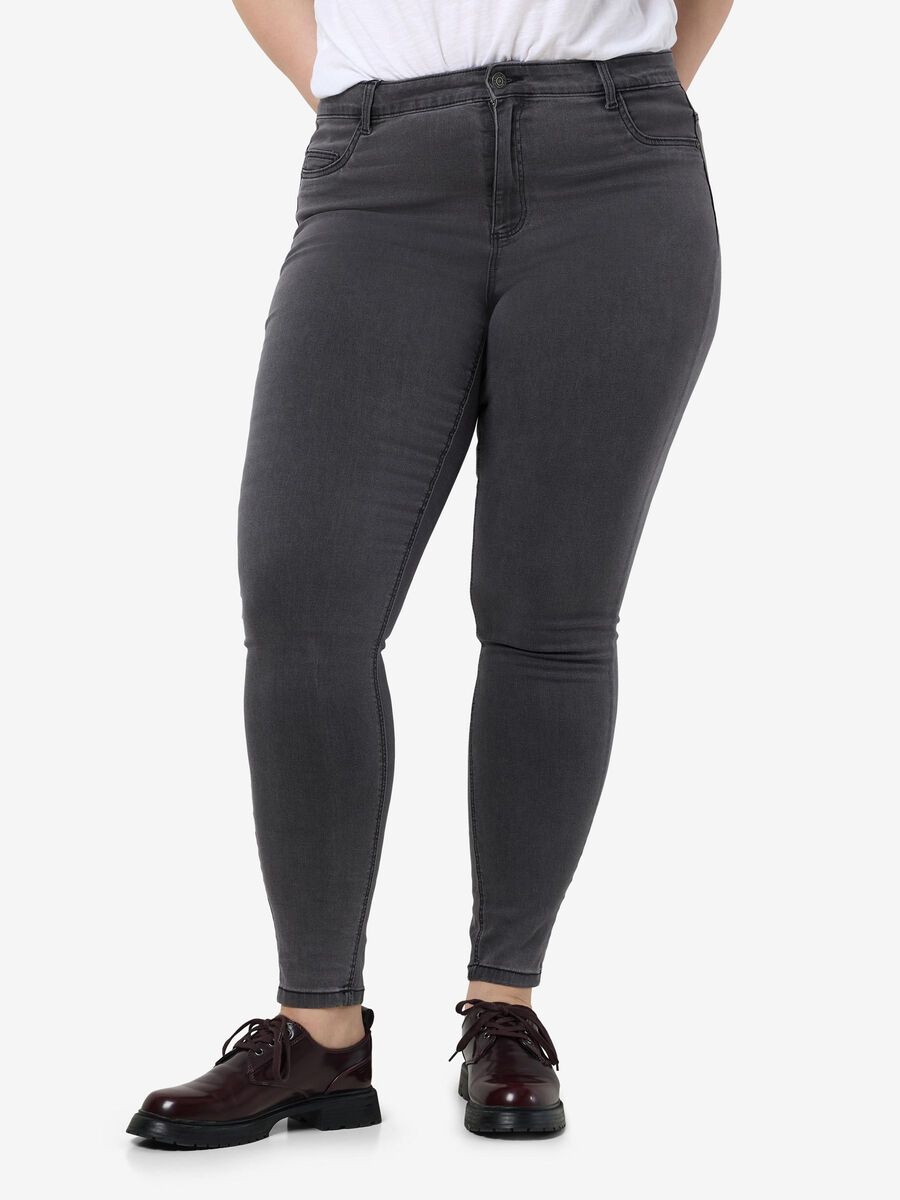 Noisy May Curve - Wide Leg Blue Denim Trousers main image 1