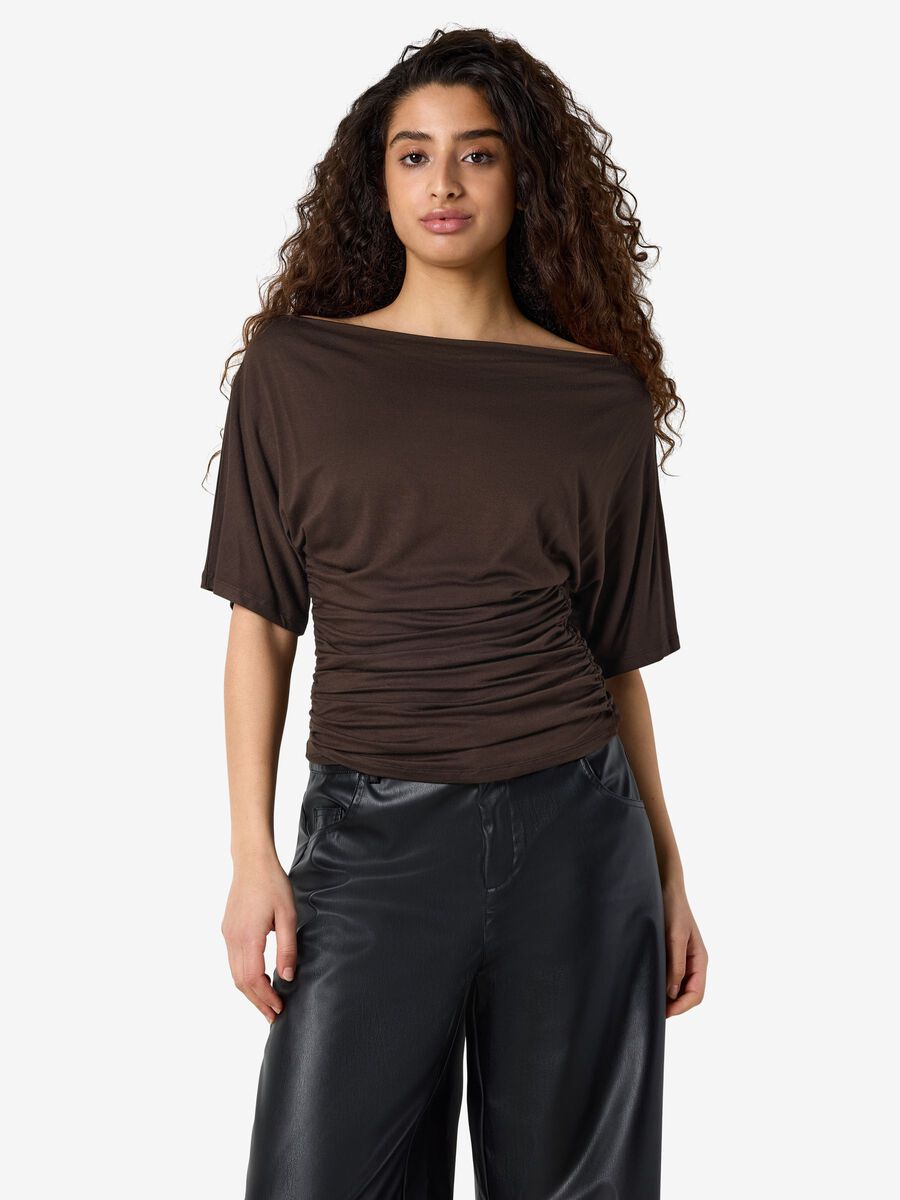 Carousel image - NMJUNE ONE-SHOULDER TOP, Chocolate Brown | 3