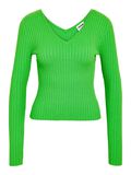 Noisy May V-NECK KNITTED TOP, Classic Green, highres - 27029470_ClassicGreen_001.jpg