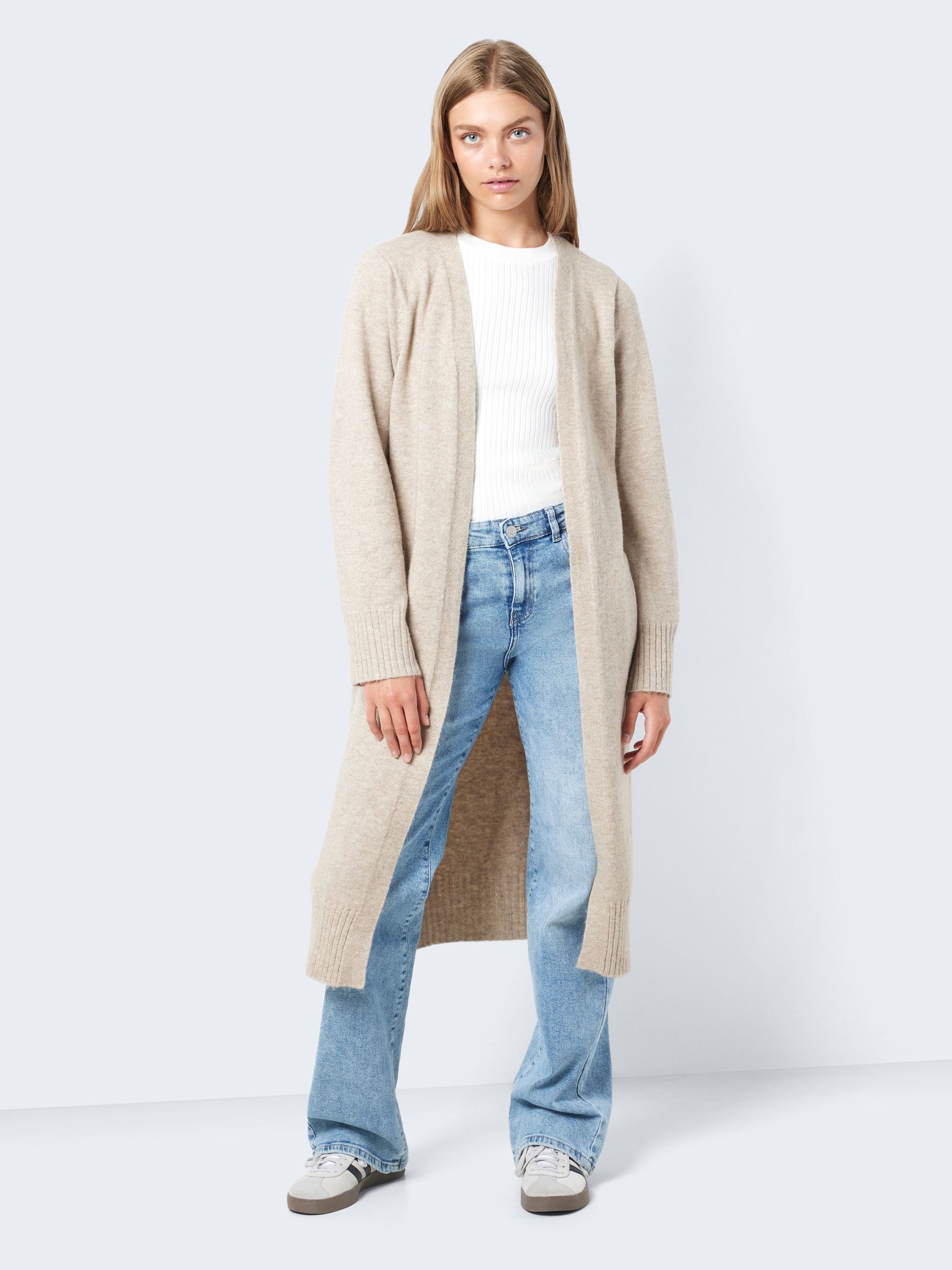 Long polyester cardigan cheap