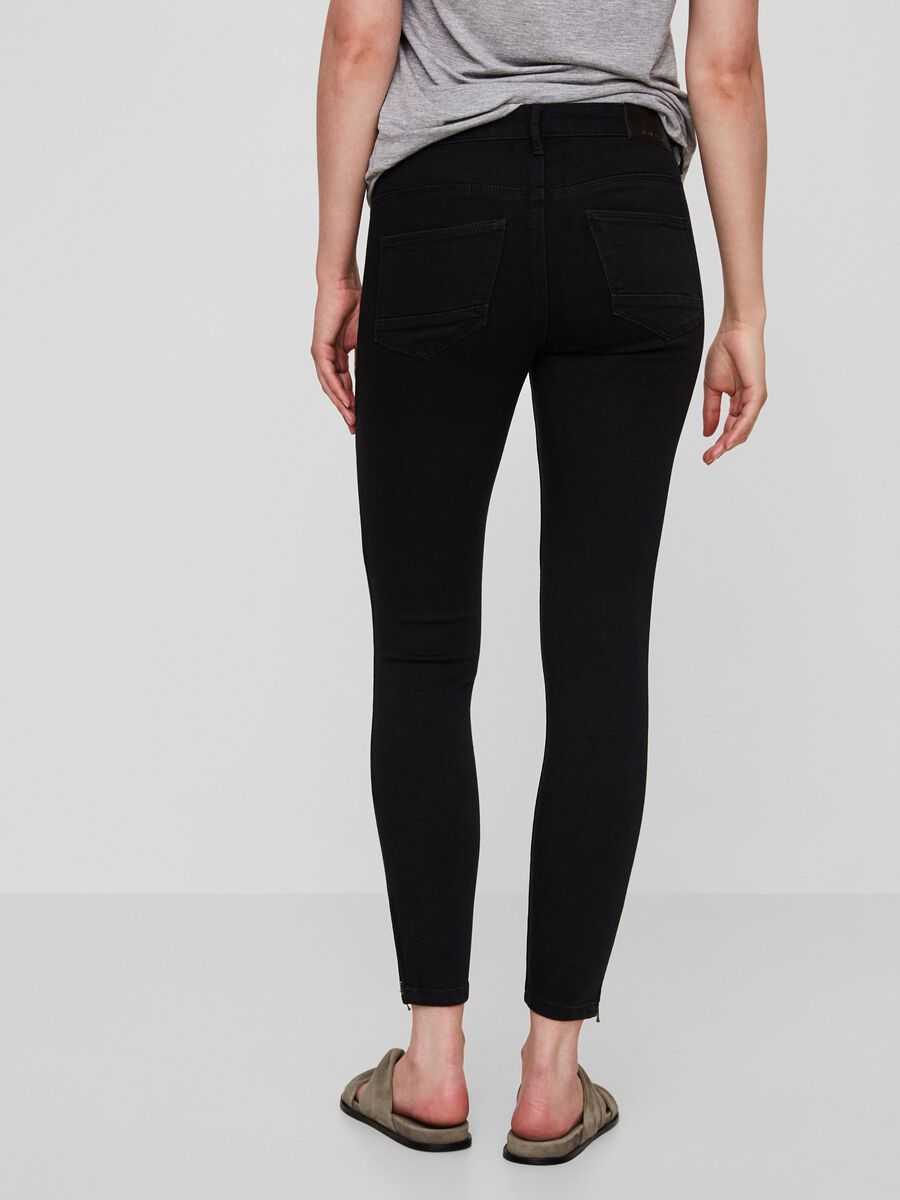 Noisy May NMKIMMY CROPPED NORMAL WAIST SKINNY JEANS, Black, highres - 27002250_Black_004.jpg