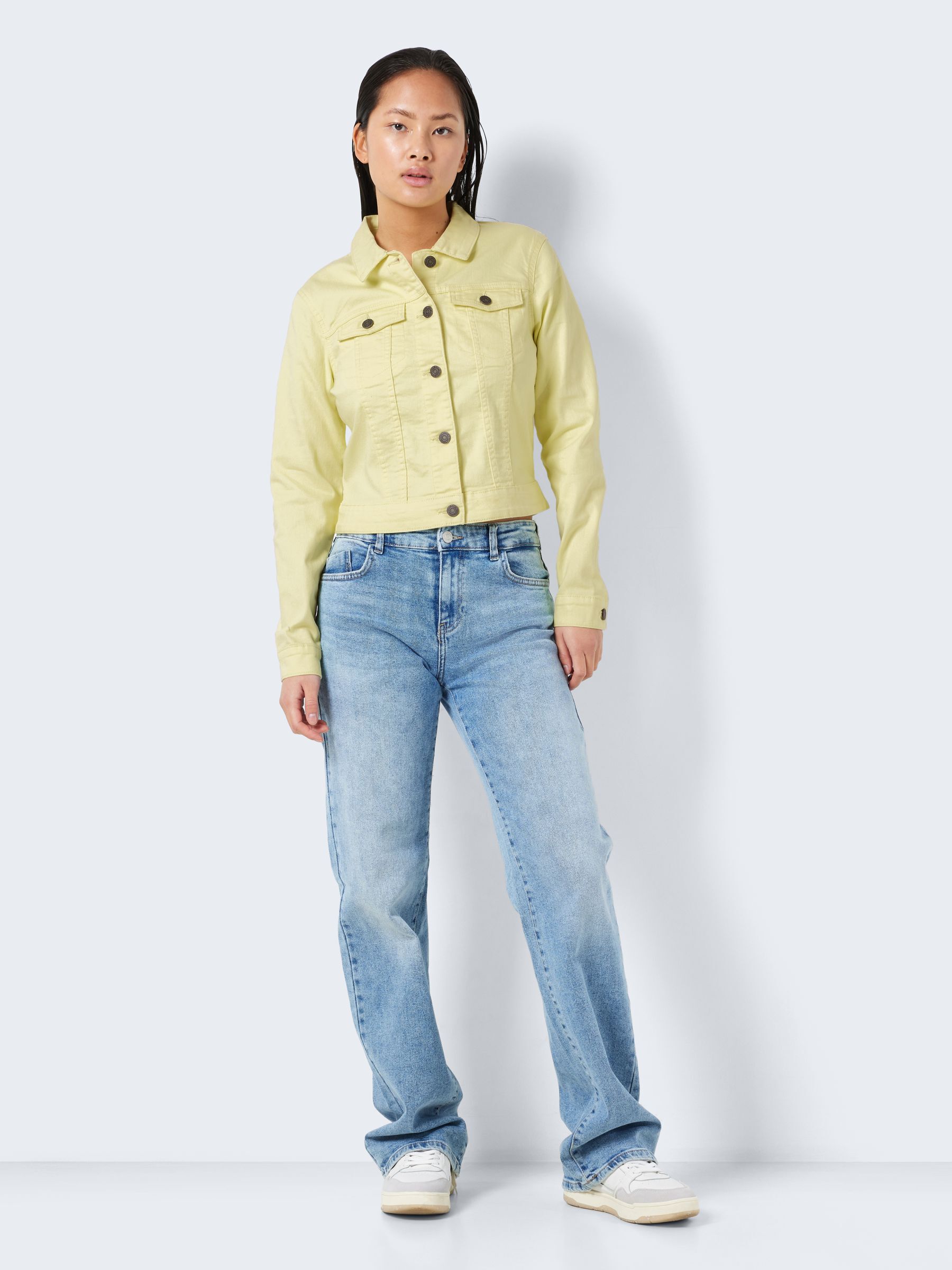 Pale yellow denim jacket shop