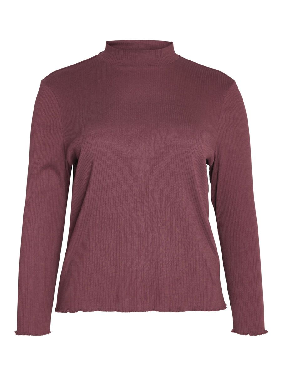 Noisy May CURVE HIGH NECK TOP, Windsor Wine, highres - 27022910_WindsorWine_001.jpg