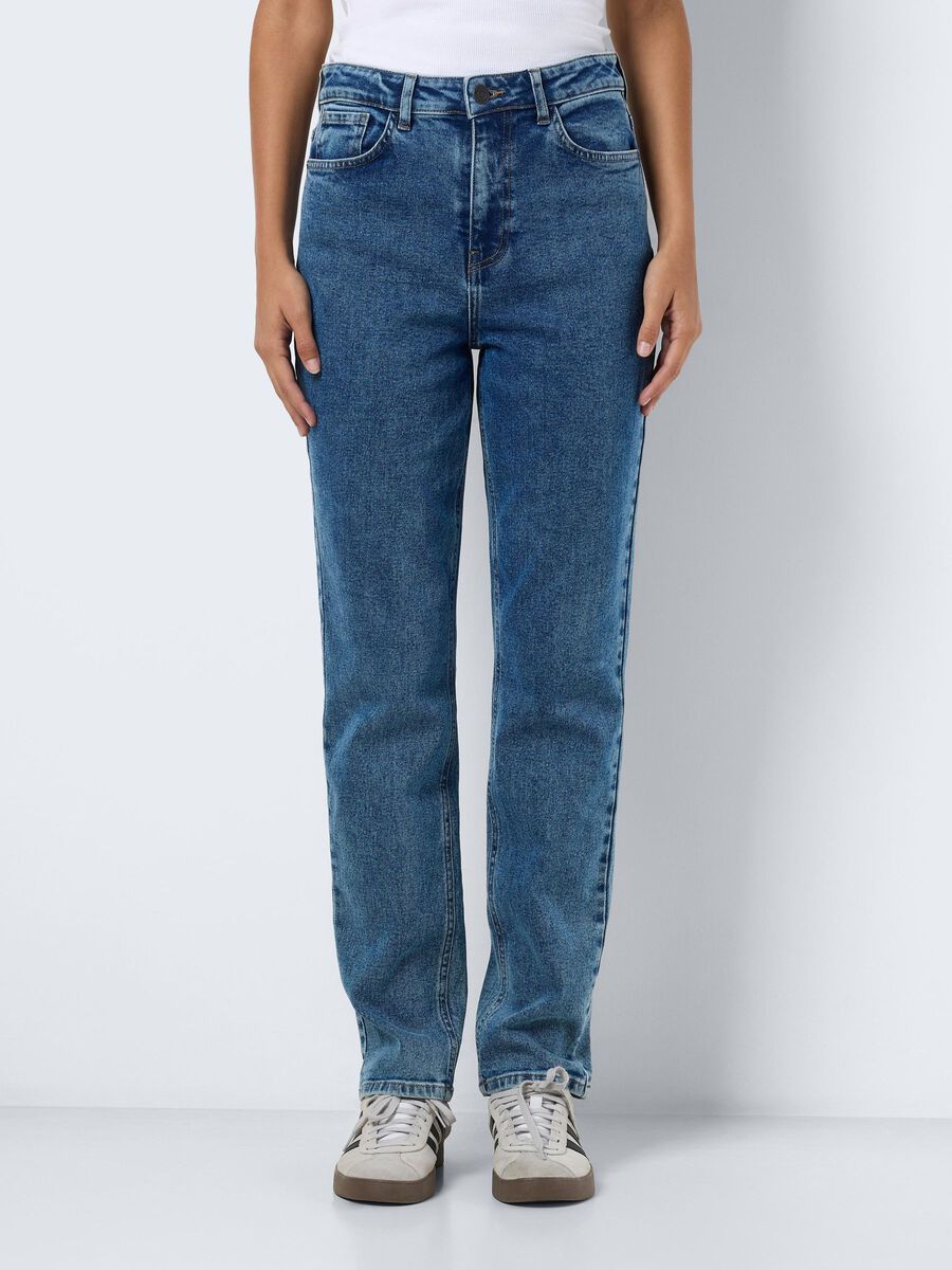 Noisy May NMDAISY MOM JEANS, Medium Blue Denim, highres - 27031099_MediumBlueDenim_003.jpg