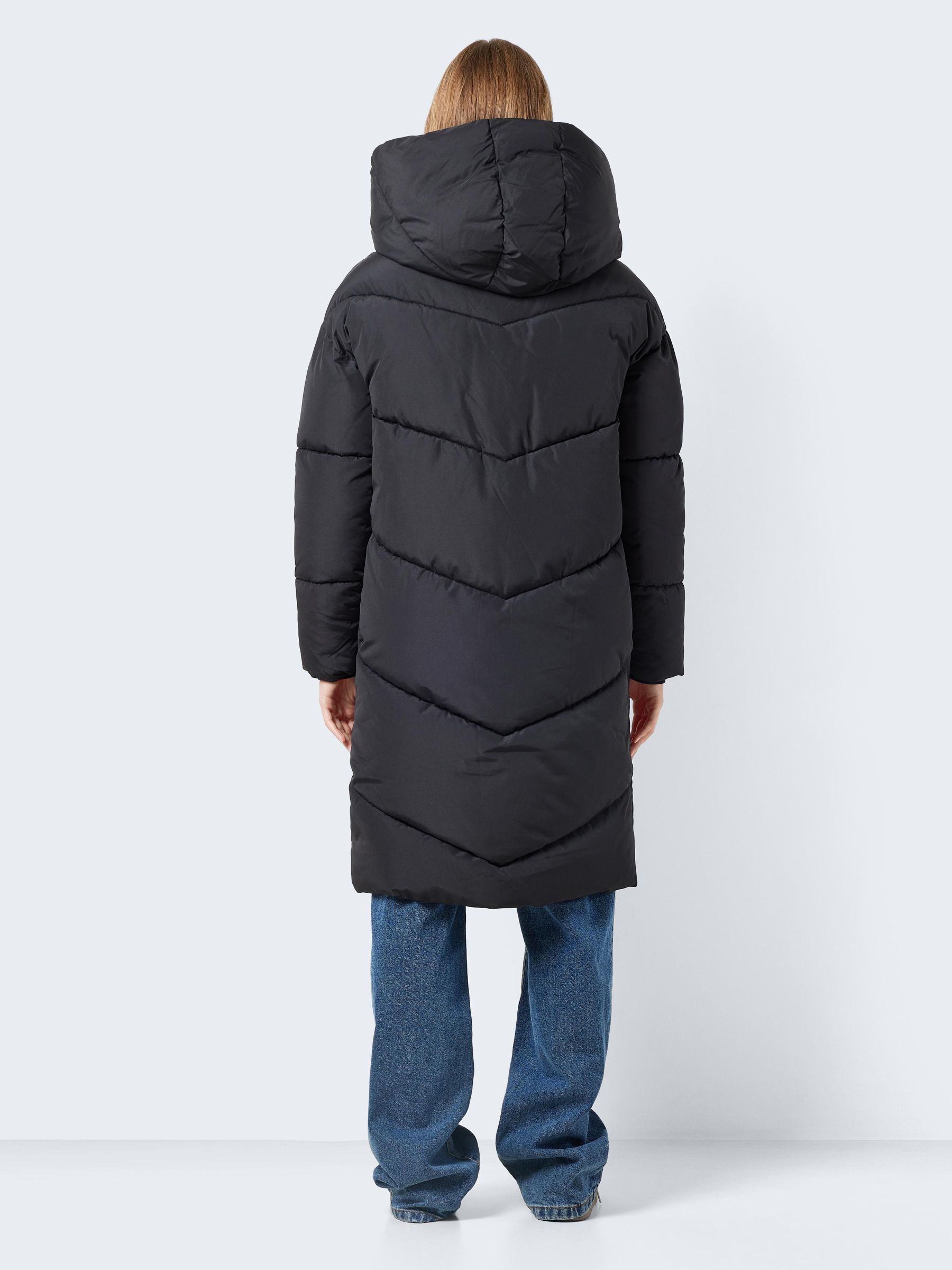 NMTALLY LONG PUFFER JACKET Black NOISY MAY