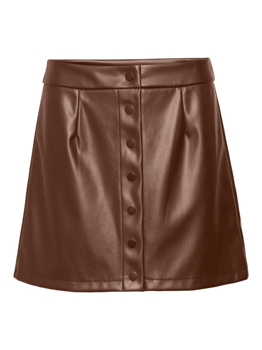 Noisy May HIGH WAISTED COATED ROK, Cappuccino, highres - 27021614_Cappuccino_001.jpg