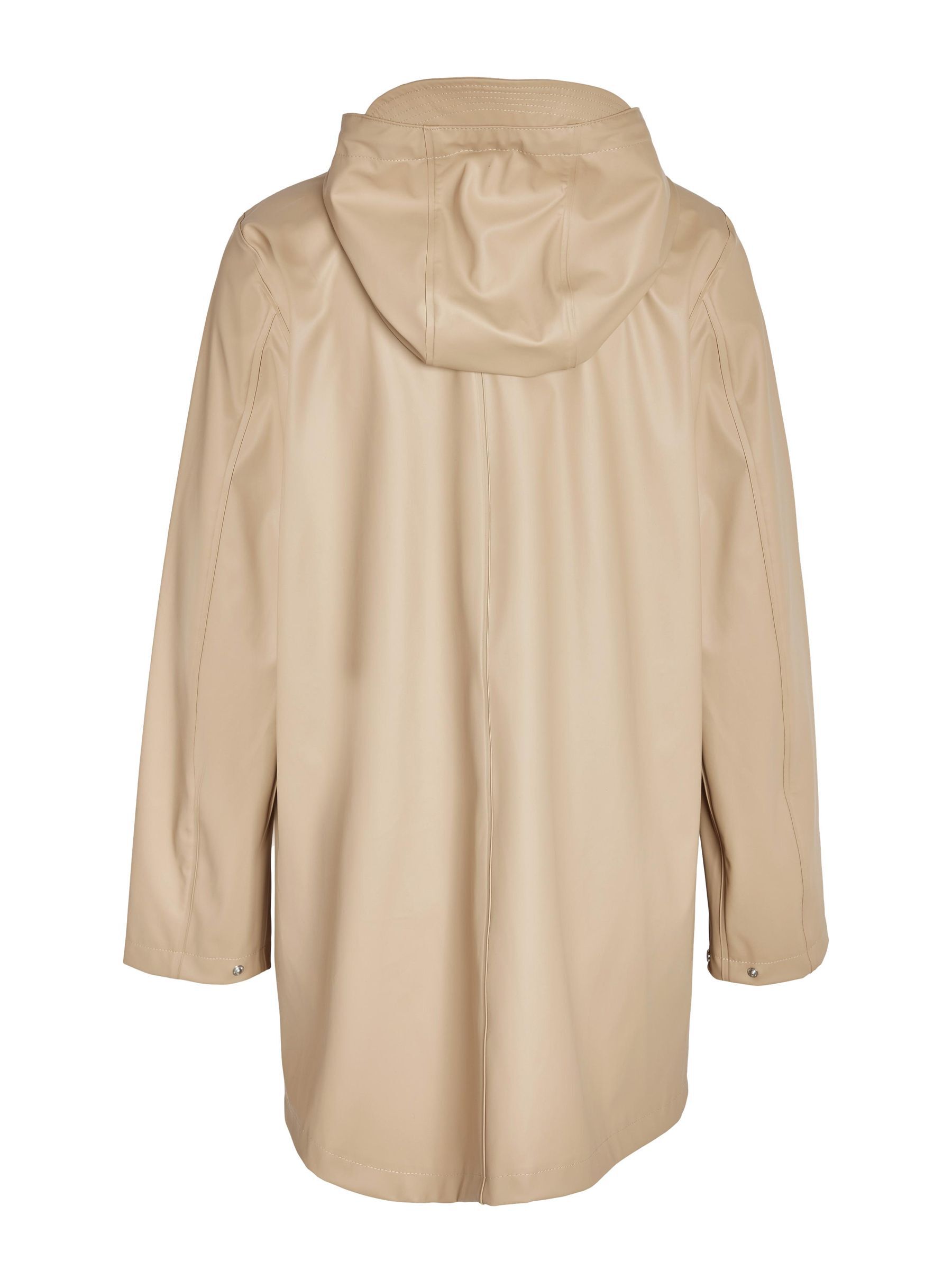 Beige raincoat with hood cheap