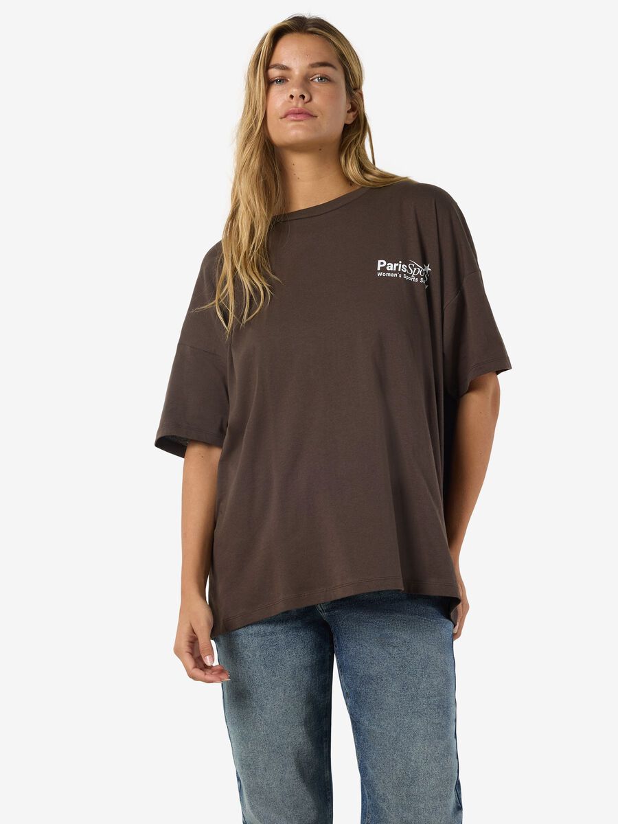 Product carousel image - ÖVERDIMENSIONERAD T-SHIRT, Chocolate Brown | 1