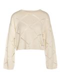 Noisy May CROPPED KNITTED PULLOVER, Pearled Ivory, highres - 27026101_PearledIvory_001.jpg