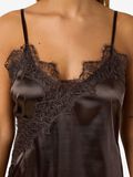 Product image thumbnail - SATIN SLIP DRESS, Chocolate Brown | 6