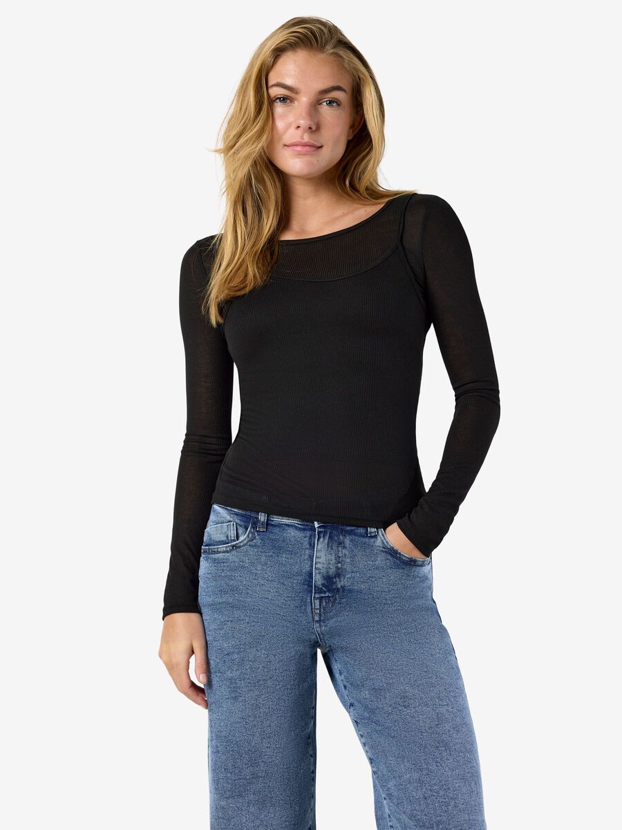 Product tile image - NMNUSA TO LAG TOP, Black | 27037861_Black