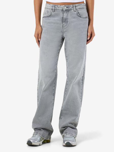 Noisy May NMYOLANDA STRAIGHT FIT JEANS, Light Grey Denim, highres - 27030830_LightGreyDenim_003.jpg