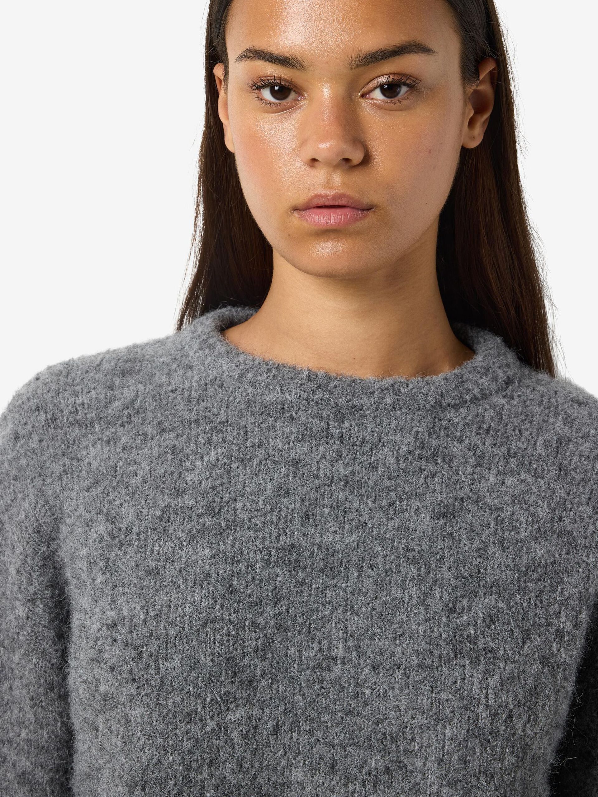 Carousel image - KNITTED JUMPER, Medium Grey Melange | 5