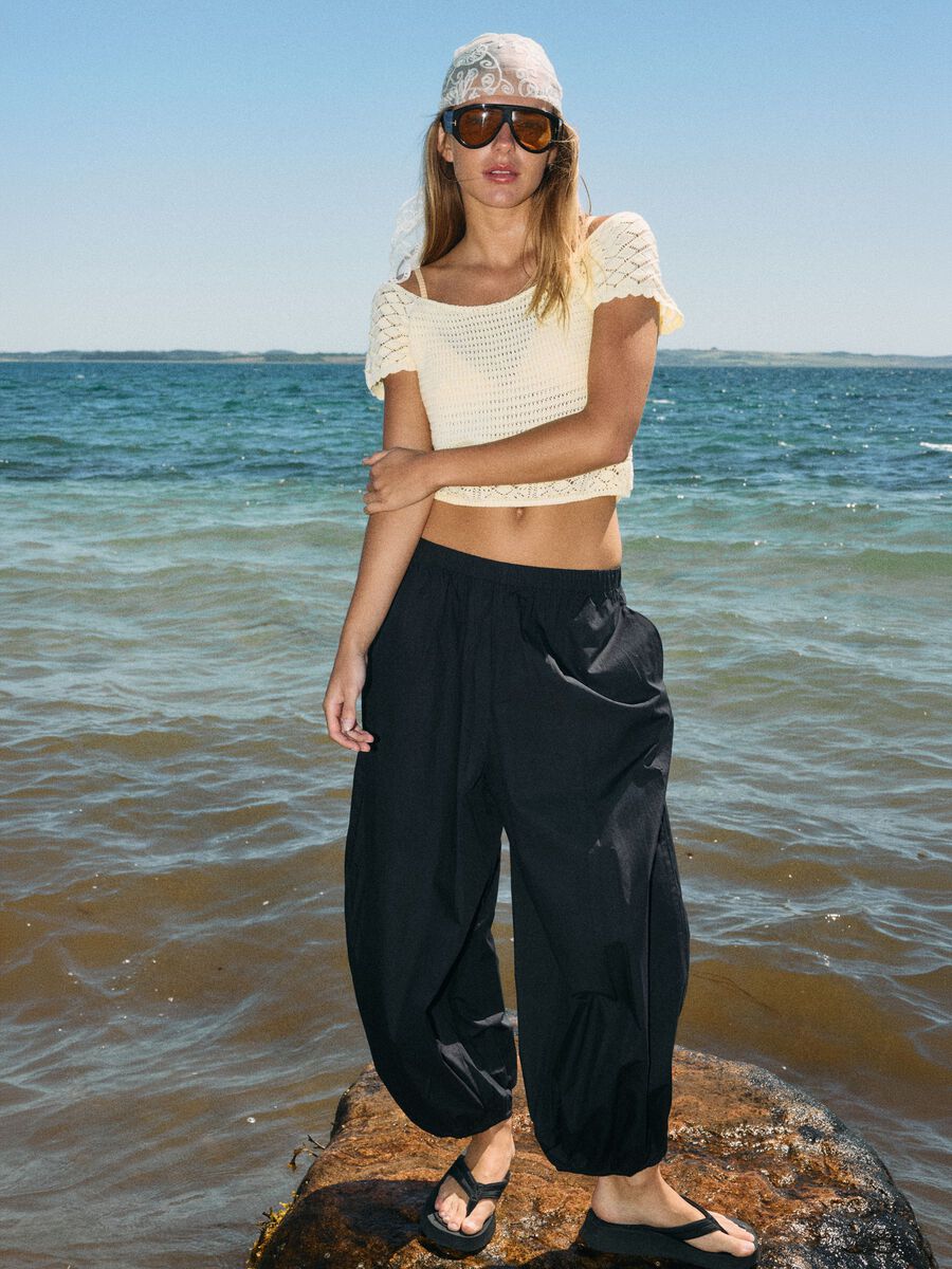 Carousel image - NMASTA BALLOON TRACK PANTS, Black | 7