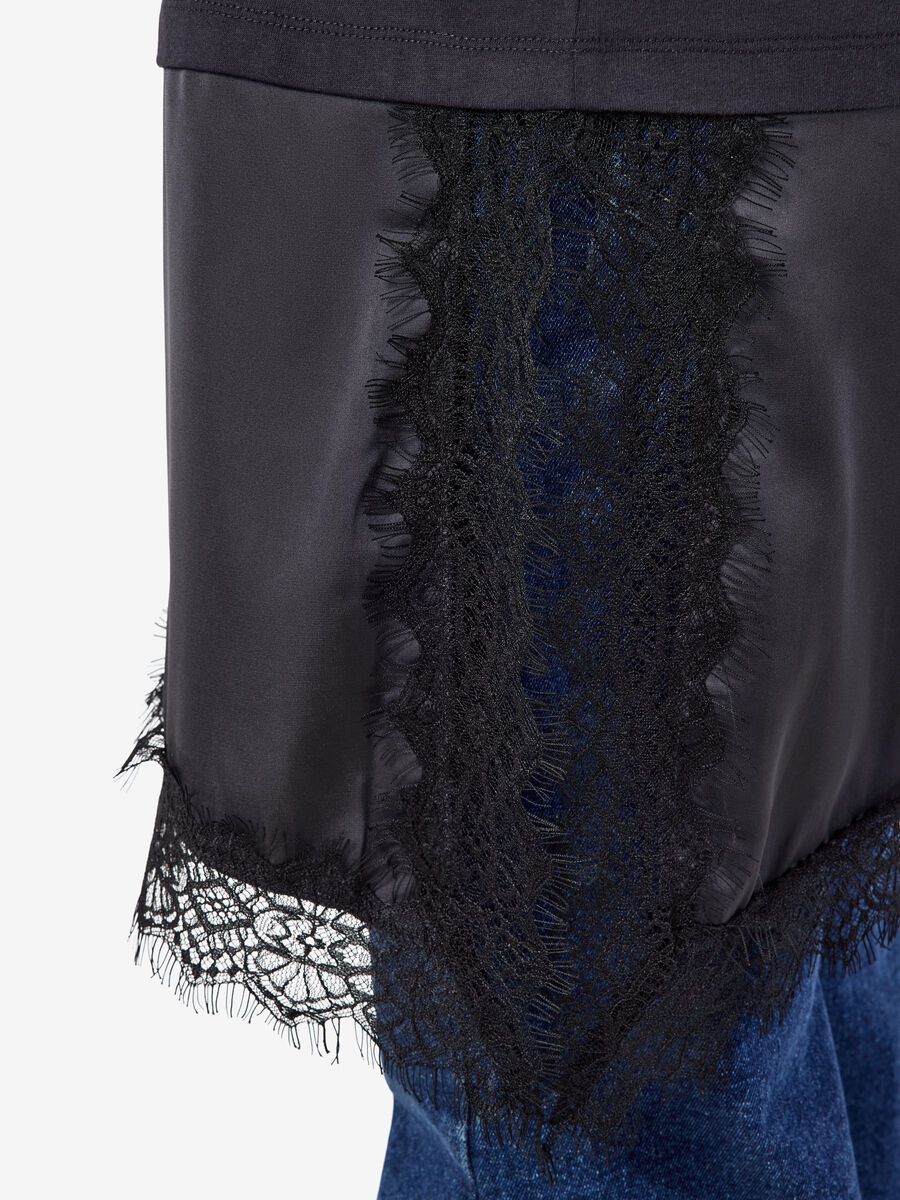 Carousel image 5 NMFILLA SPITZEN T-SHIRT, Obsidian
