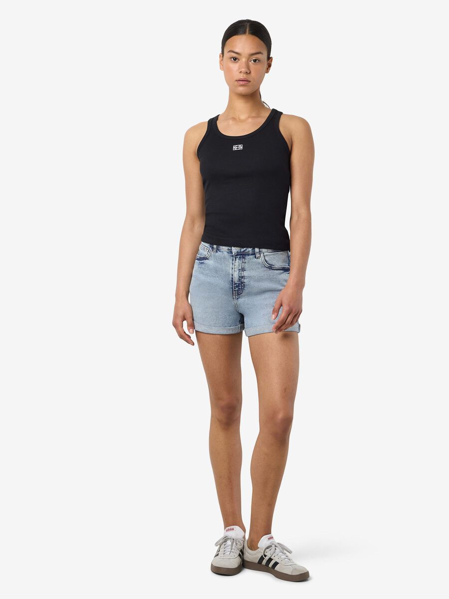 Noisy May HÖG MIDJA JEANSSHORTS, Light Blue Denim, highres - 27029490_LightBlueDenim_007.jpg