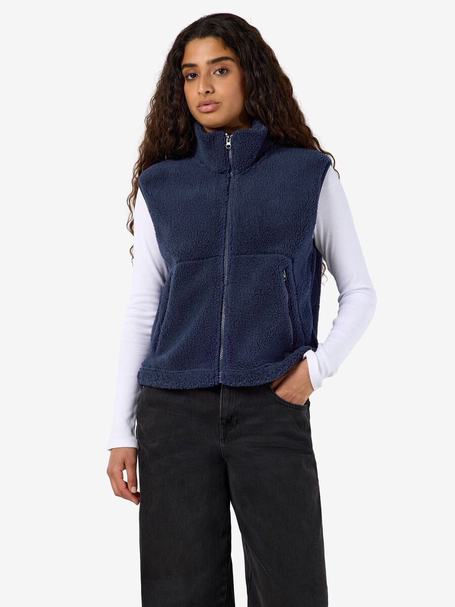 Product tile image NMMASEY TEDDY GILET, Navy Blazer 27036457_NavyBlazer