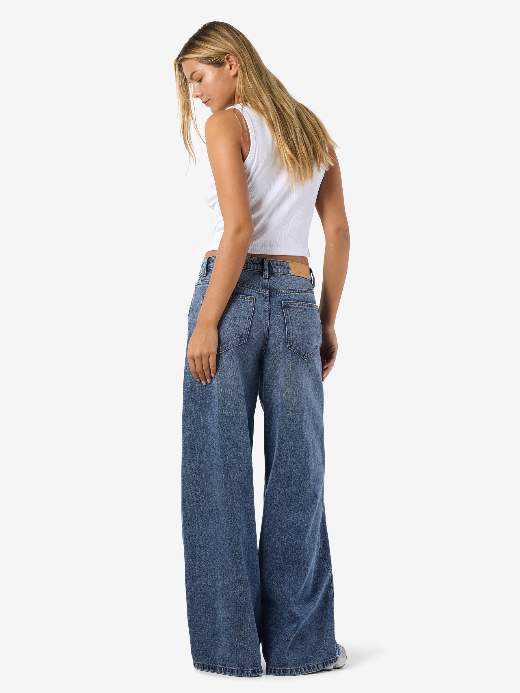 NMKETTIE WIDE FIT JEANS | Blue | NOISY MAY®