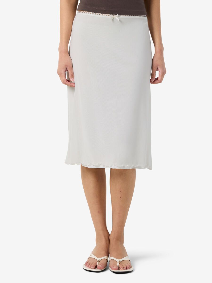 Product tile image - NMJUDITH MESH MIDI SKIRT, Cloud Dancer | 27039594_CloudDancer