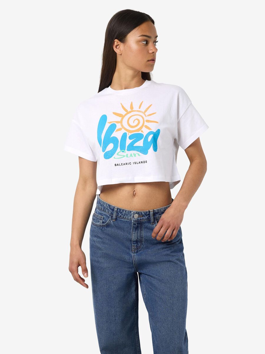 Noisy May PRINTED CROPPED T-SHIRT, Bright White, highres - 27035910_BrightWhite_1227445_007.jpg
