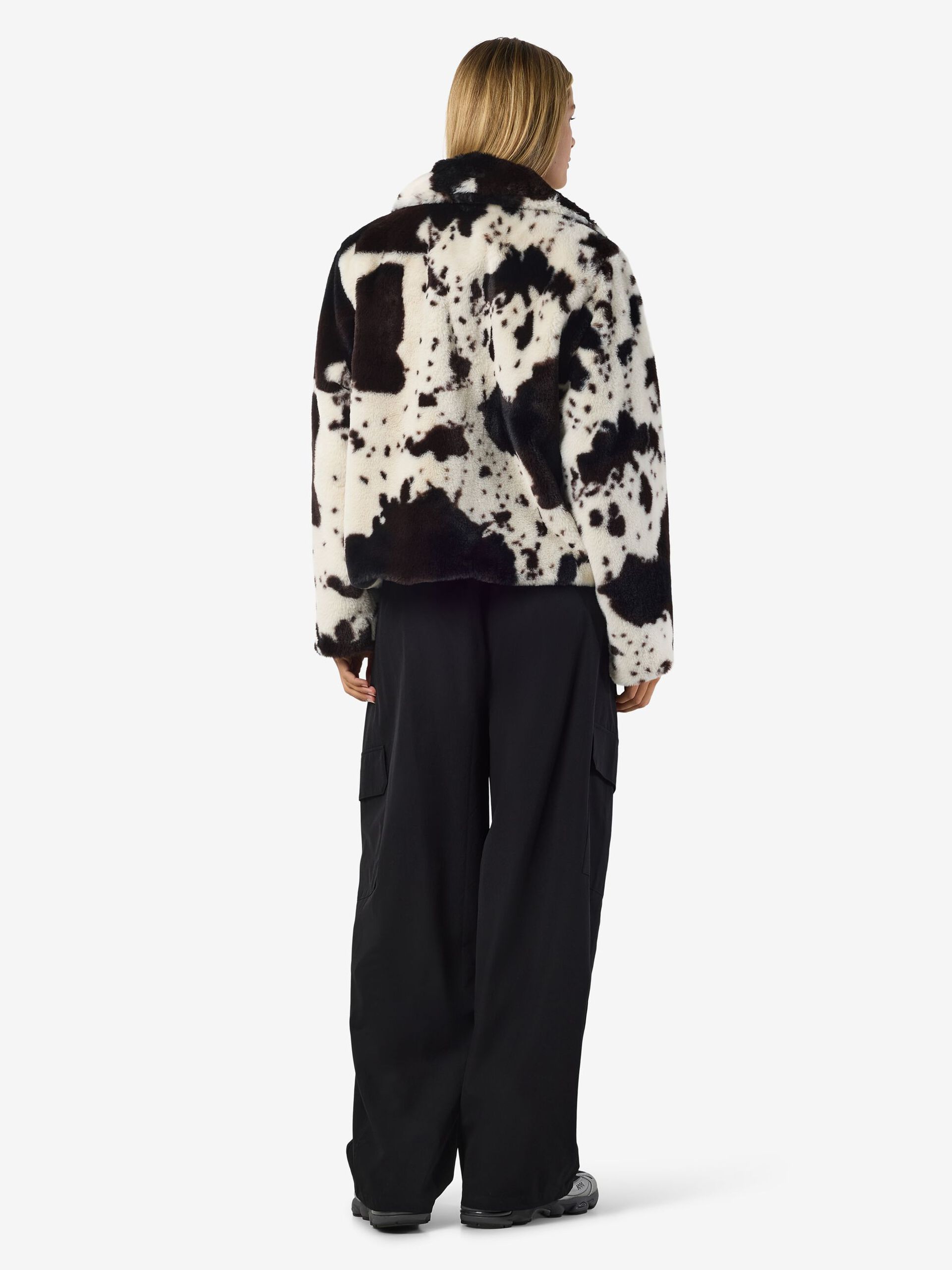 Carousel image - COW PRINT COAT, Birch | 4