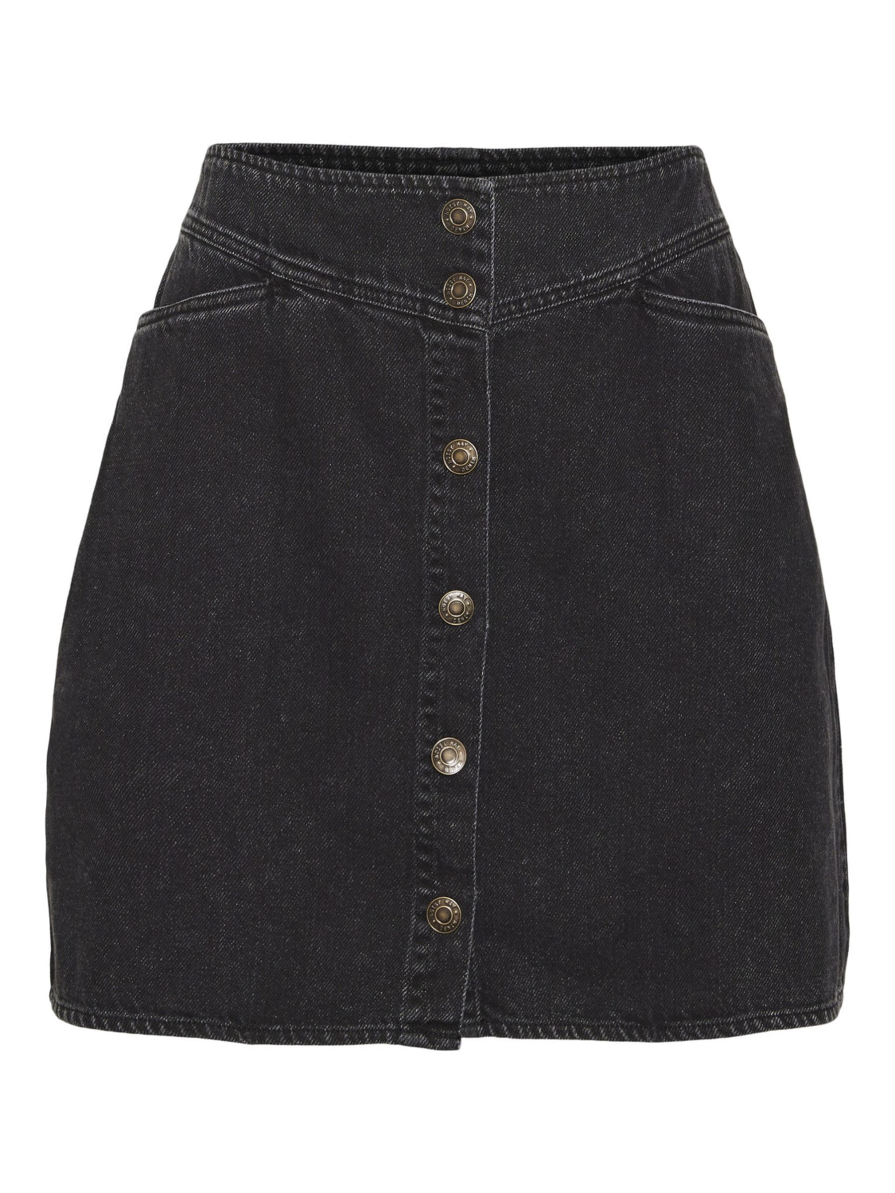 HIGH WAISTED DENIM SKIRT Black NOISY MAY