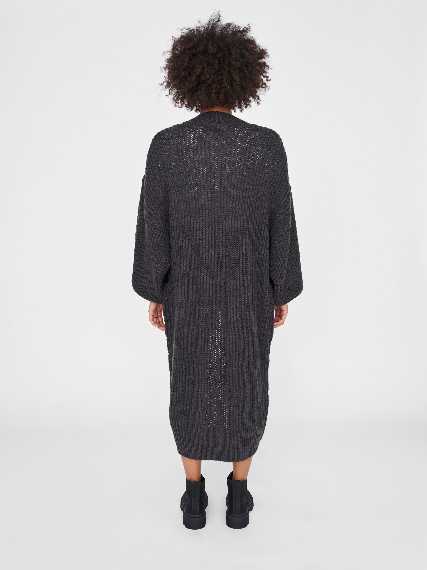 OVERSIZED KNITTED CARDIGAN Grey NOISY MAY